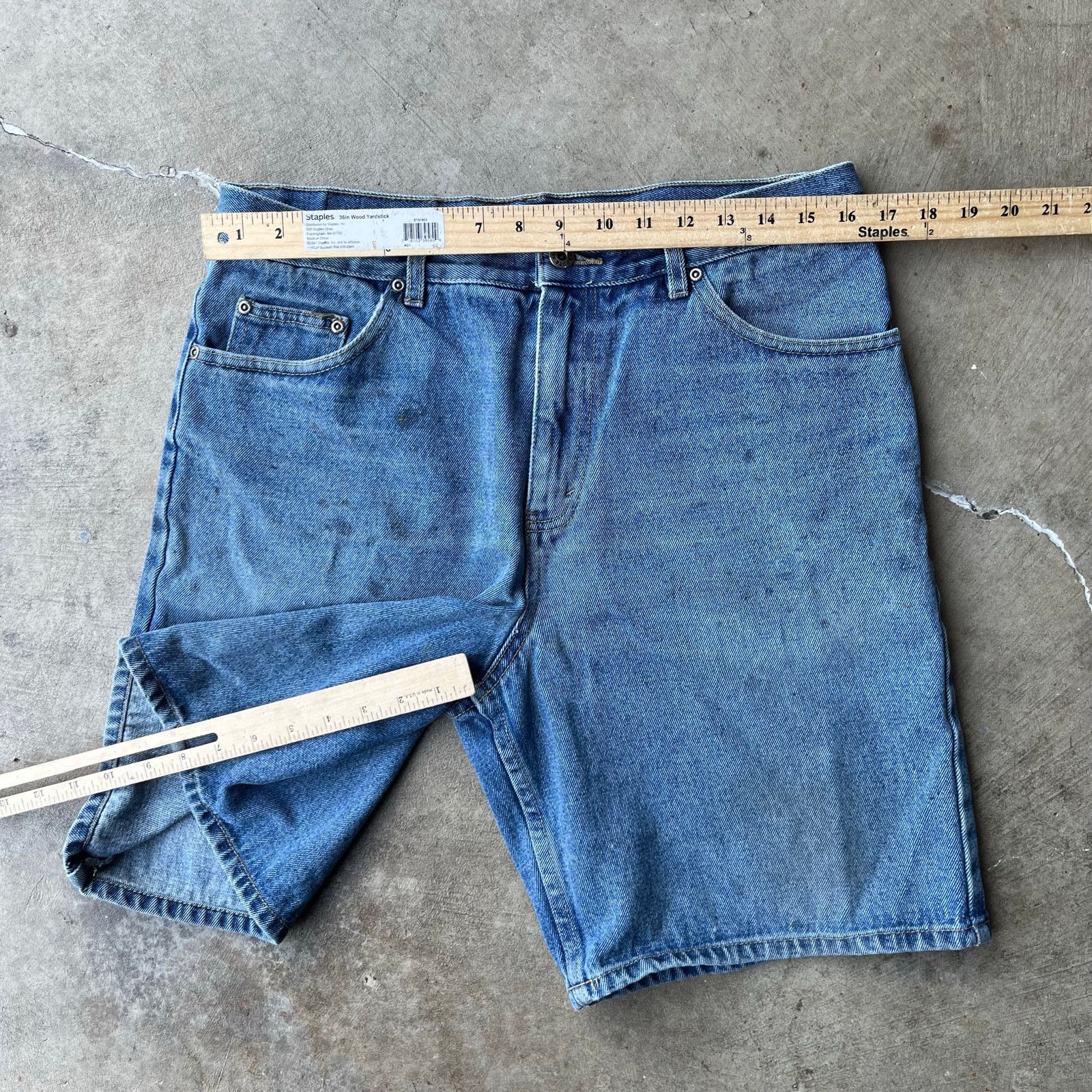 Vintage VINTAGE ROUTE 66 JEANS DENIM SHORTS JORTS 34 BAGGY Y2K Size US 34 / EU 50 - 6 Thumbnail