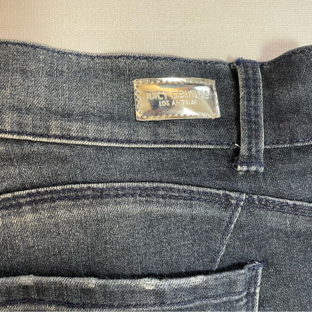 Juicy Couture Jeans Juicy Couture Studded Rhinestones Distressed Cropped Jeans Size 34" / US 12 / IT 48 - 7 Thumbnail