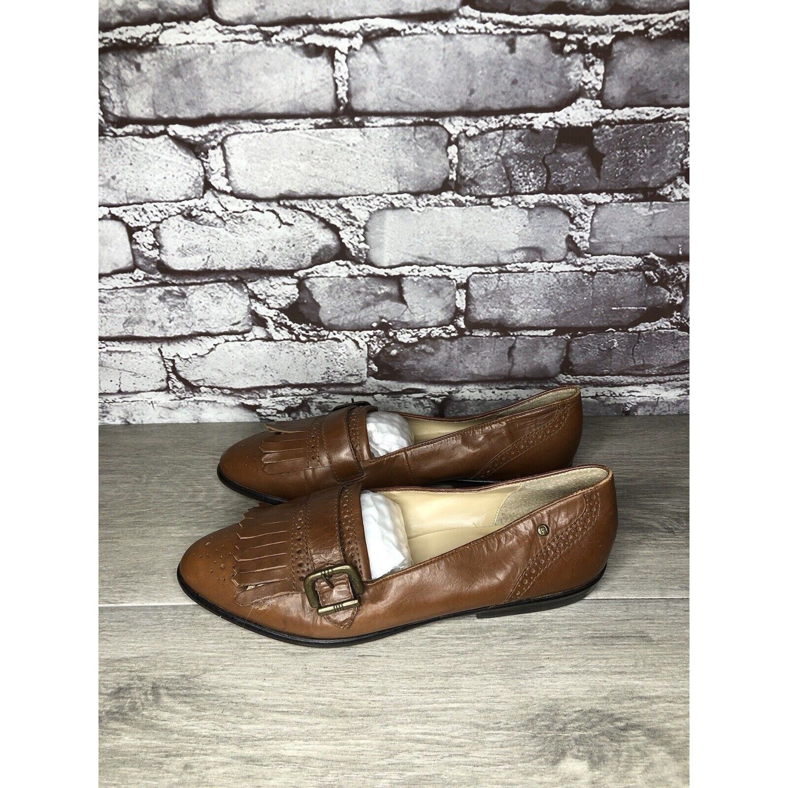 Etienne Aigner Etienne Aigner VTG Brown Leather Kiltie Monk Strap Loafers W Size US 9 / IT 39 - 19 Thumbnail