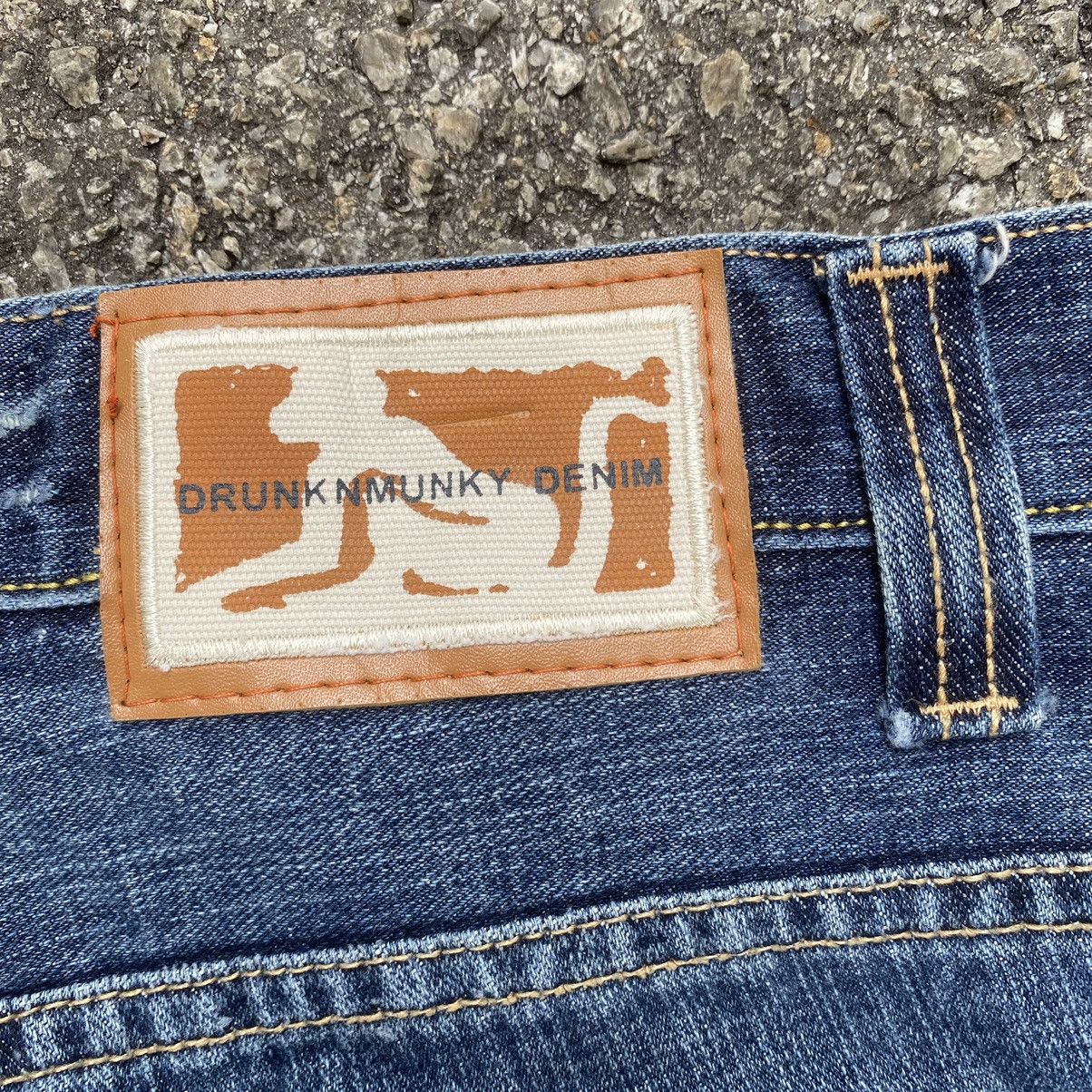 DrunknMunky × Southpole Vintage Y2K Drunkn Munky Denim Faded Baggy Jeans Size US 34 / EU 50 - 11 Thumbnail