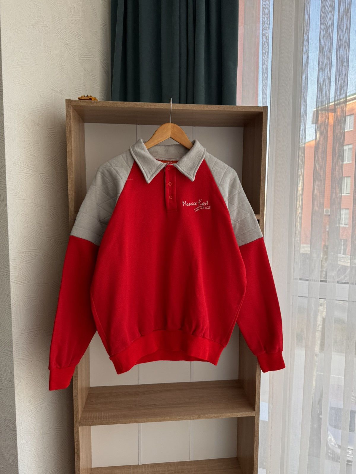 Formula 1 × Vintage Vintage Monte Carlo Racing Carts Red Racing Sweatshirt Size US L / EU 52-54 / 3 - 1 Thumbnail