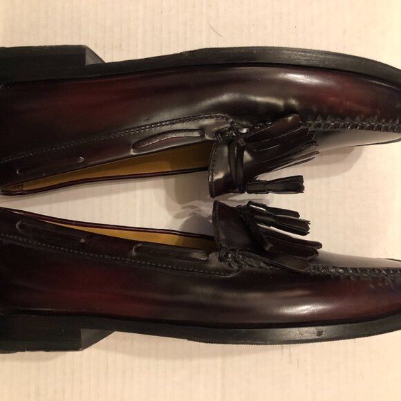 Cole Haan Cole Haan mens leather tassel slip on dress shoes size:11.5D Size US 11.5 / EU 44-45 - 6 Thumbnail