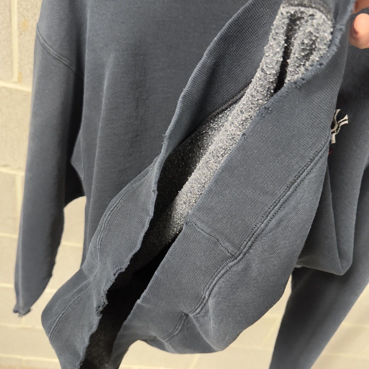 Vintage Thrashed Faded Distressed Yankees Sweatshirt ERD Grunge Size US XL / EU 56 / 4 - 9 Thumbnail