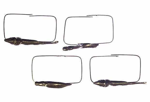 Designer Brass Safari Napkin Holders, S/4 Size ONE SIZE - 6 Thumbnail