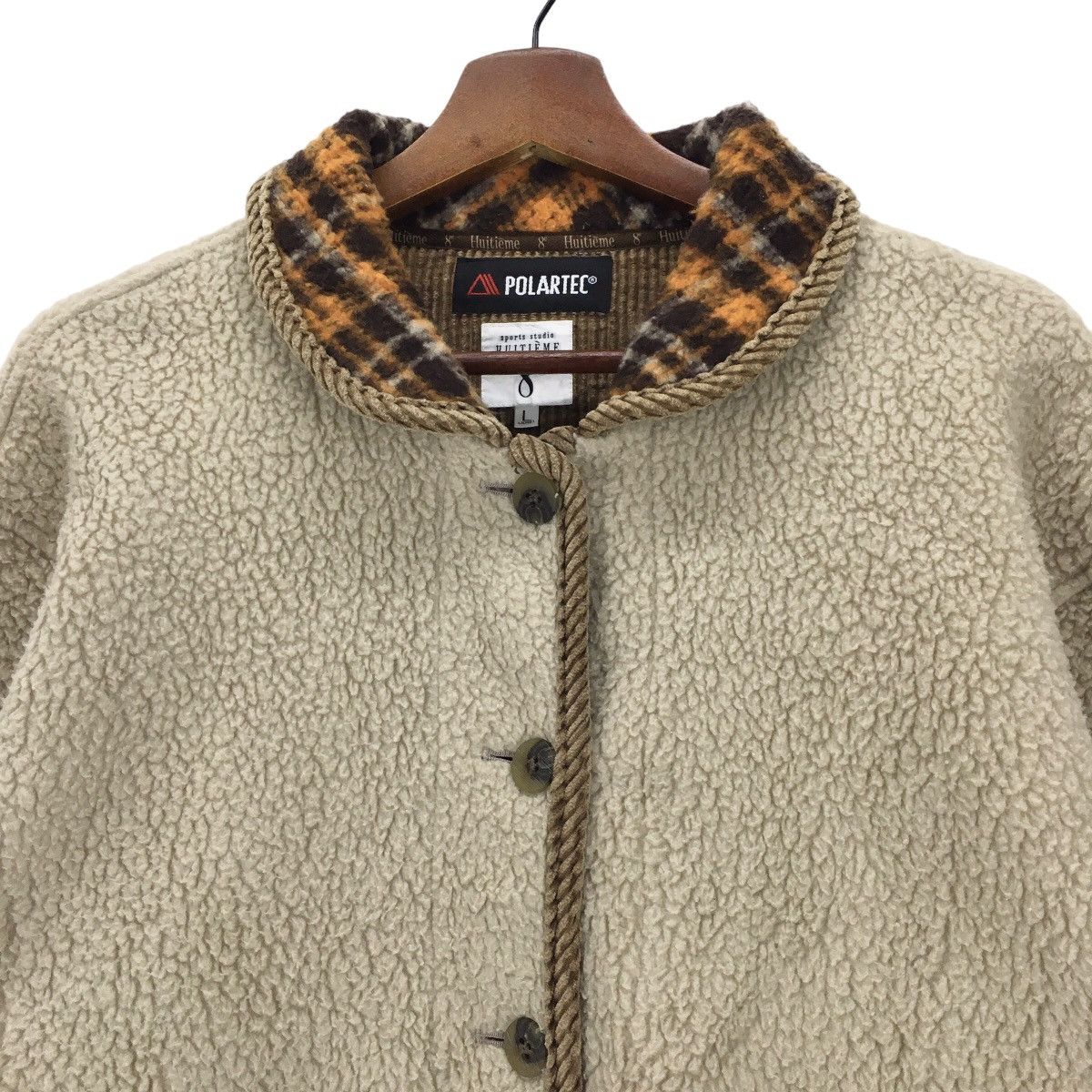 Japanese Brand × Other × Polartec = Studio 8e Huitième X Polartec Button Up Fleece Jacket Size L / US 10 / IT 46 - 2 Thumbnail