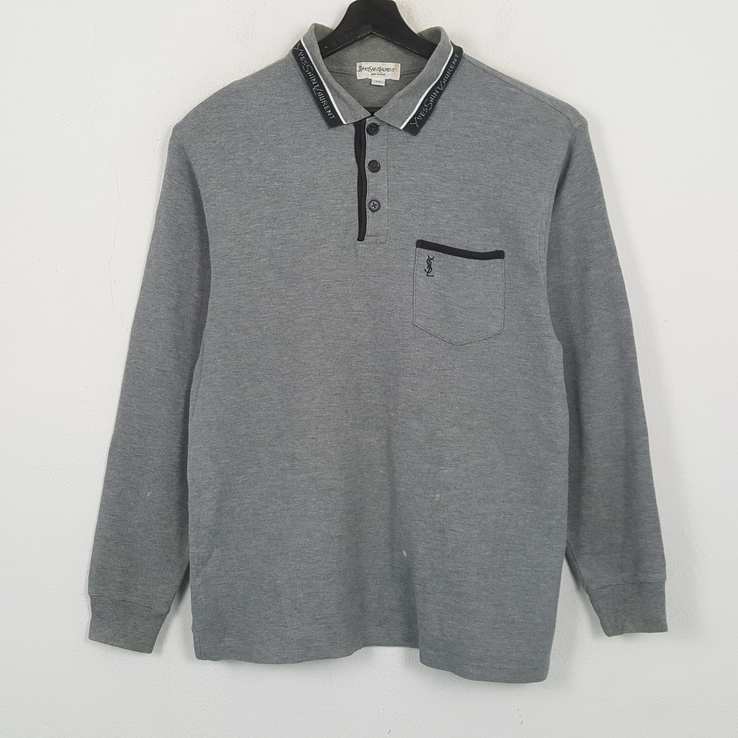 Yves Saint Laurent Yves Saint Laurent YSL Fashion Brand Polos RR15 Size US L / EU 52-54 / 3 - 1 Thumbnail