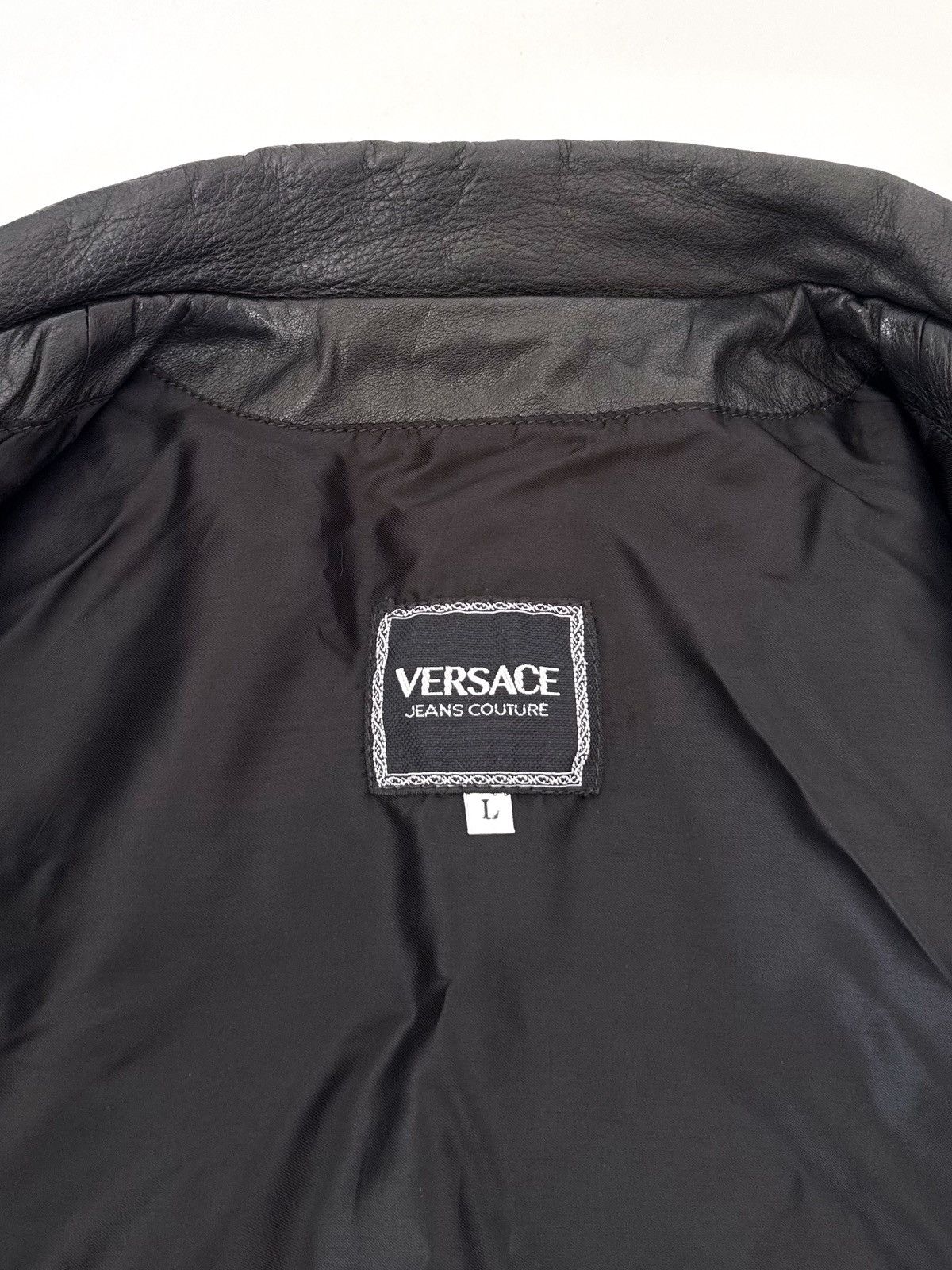 Versace Jeans Couture Vintage Versace Jeans Couture black leather jacket Medusa Size US L / EU 52-54 / 3 - 11 Thumbnail