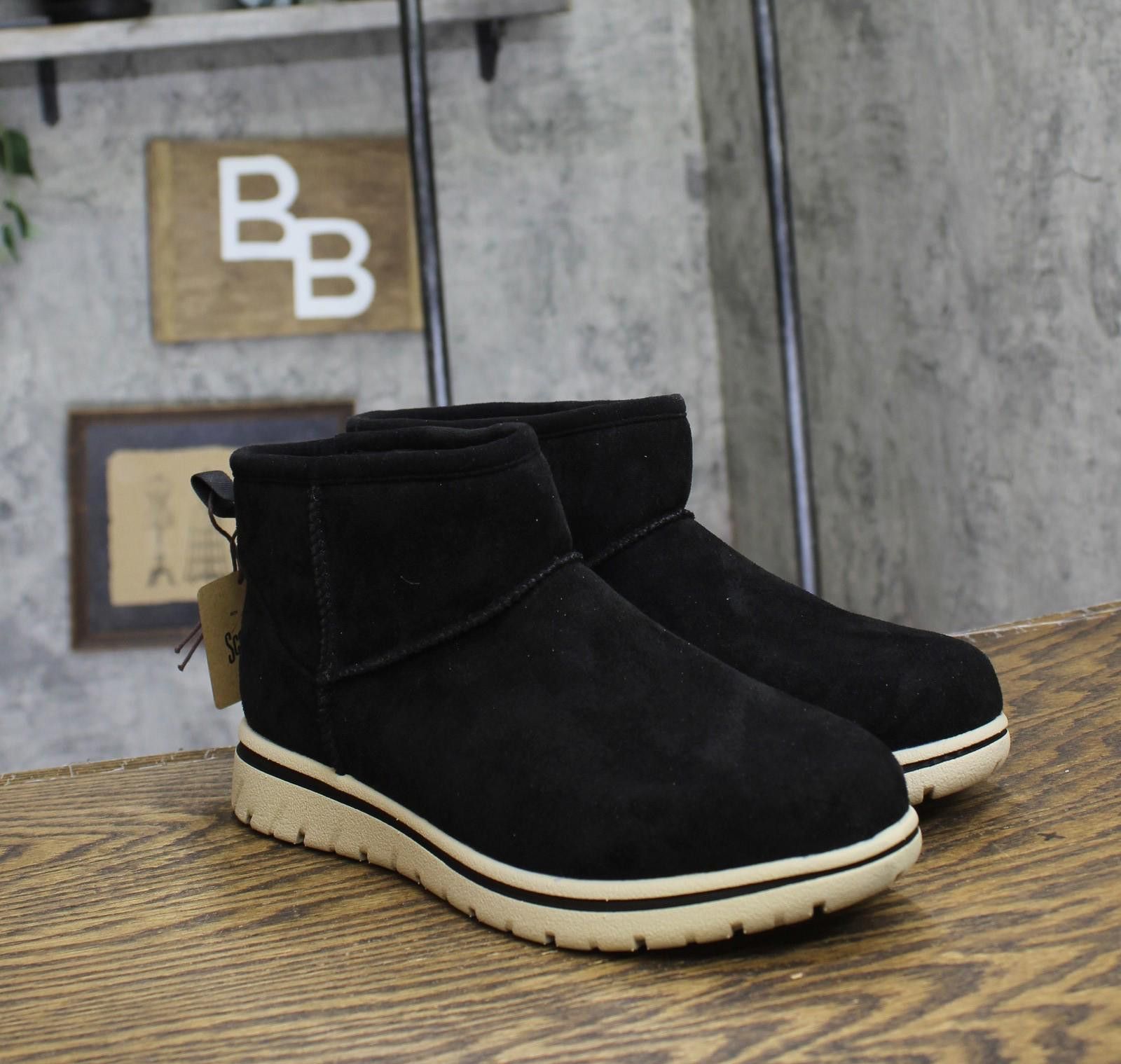 Nwt Cliffs Faux Fur Lined Suede Shearling Boots Black 9.5m