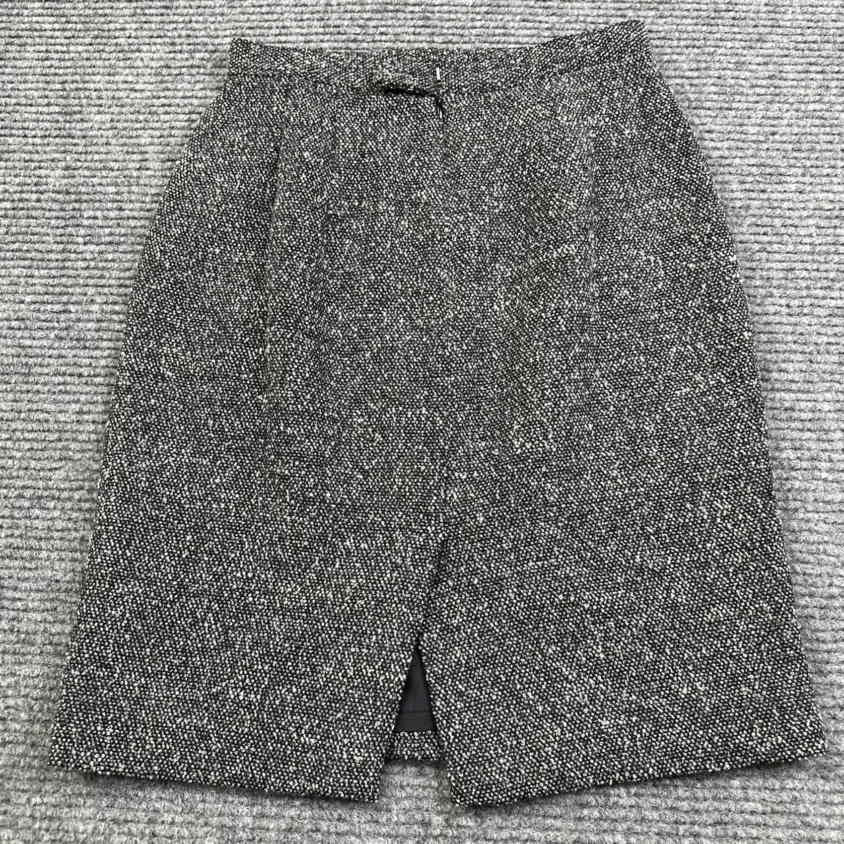 Talbots VINTAGE Talbots Pencil Skirt 4 Black White Wool Lined Knee Length Skirt Women Reduces Workwear Career 90s Mens Womens Girls Size 27" / US 4 / IT 40 - 3 Thumbnail