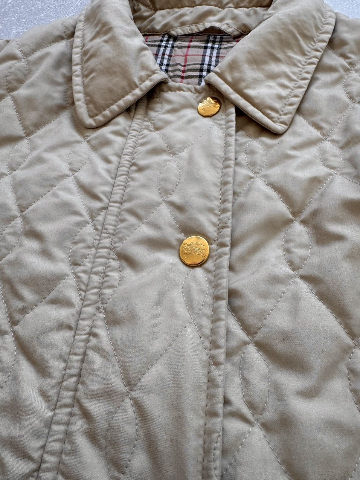 Burberry Vintage Burberrys 90s Nova Check Quilted Coat Jacket Logo Size US L / EU 52-54 / 3 - 17 Thumbnail