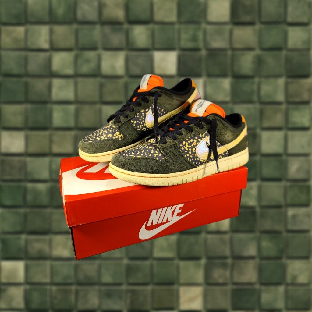 Nike Nike Dunk Low SE Mens Size 8.5 Gone Fishing Rainbow Trout Multicolor Sneaker Size US 8 / EU 41 - 1 Thumbnail
