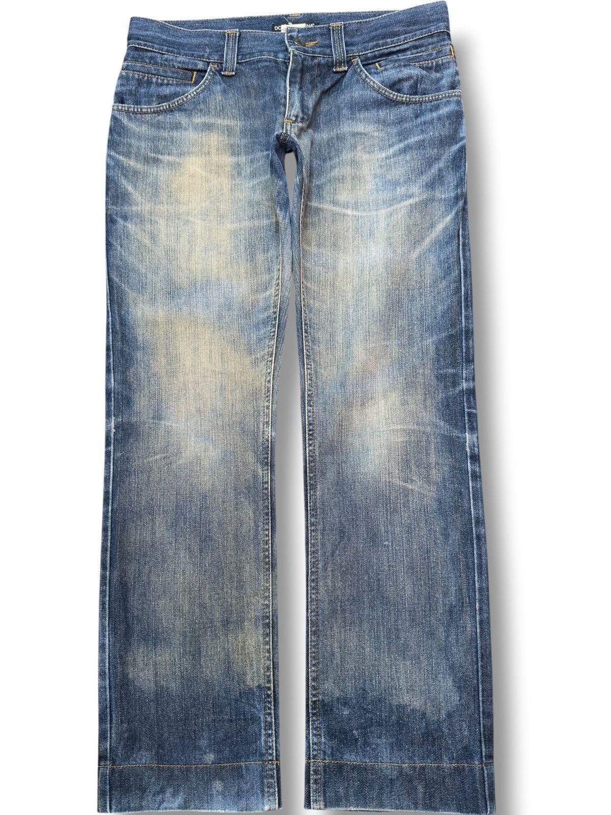 Dolce & Gabbana Vintage Dolce&Gabbana Mudwasj Whiskers Denim Size US 30 / EU 46 - 1 Thumbnail