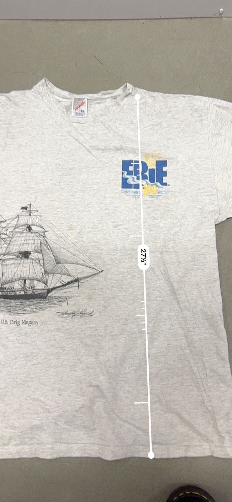Vintage × basketcase gallery Vintage 1994 Lake Erie Faded Tee Size US XL / EU 56 / 4 - 5 Thumbnail