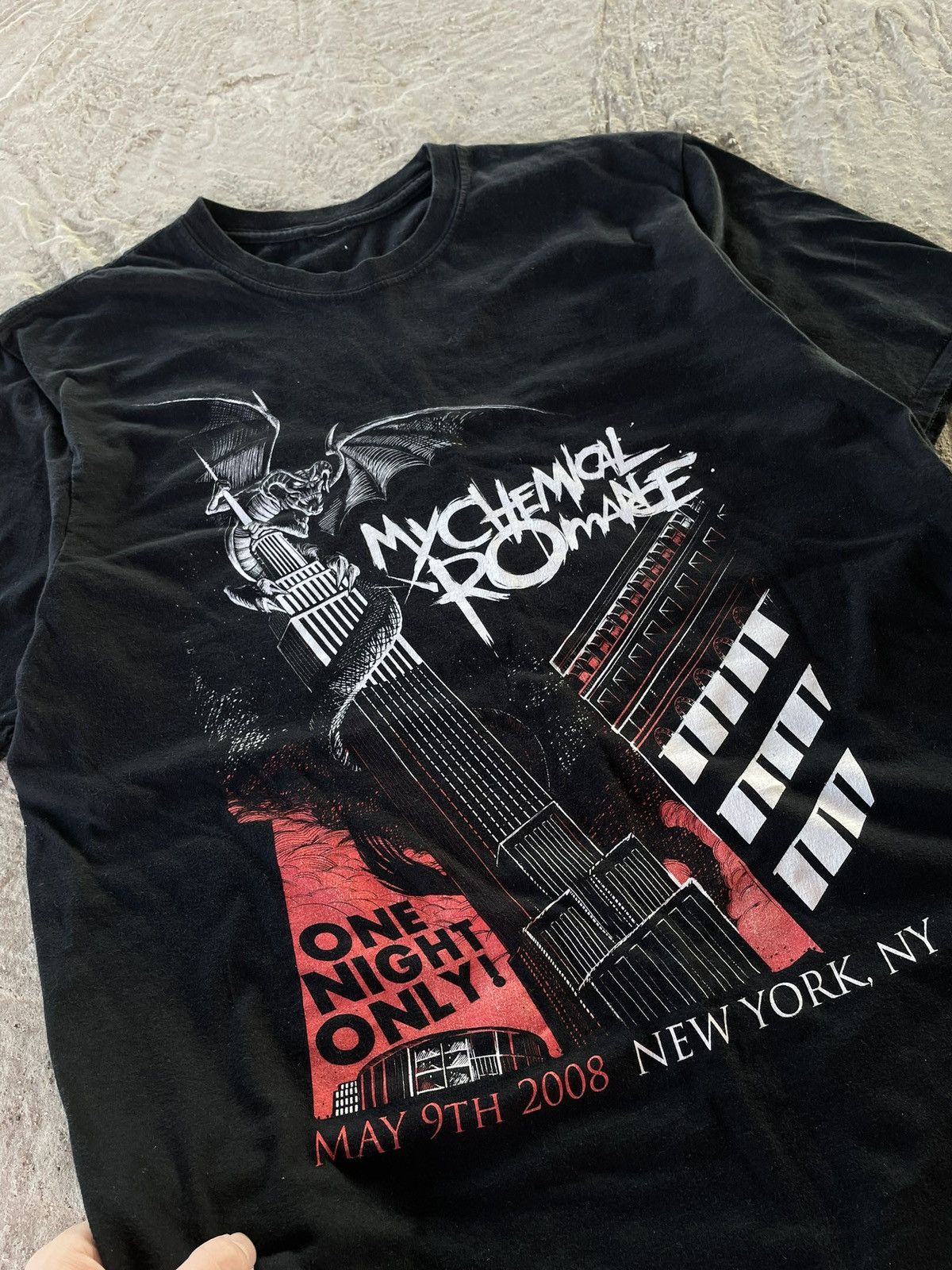 Band Tees Crazy My Chemical Romance Rock One Night Only Y2K T Shirt Size US L / EU 52-54 / 3 - 4 Thumbnail