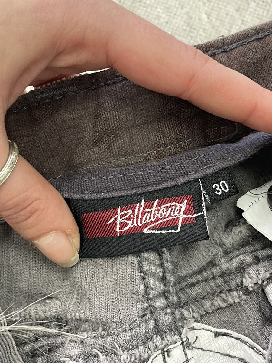 Billabong Velvet surf Billabong Gray Corduroy Cargo Pants Y2K Skater Size US 30 / EU 46 - 7 Thumbnail