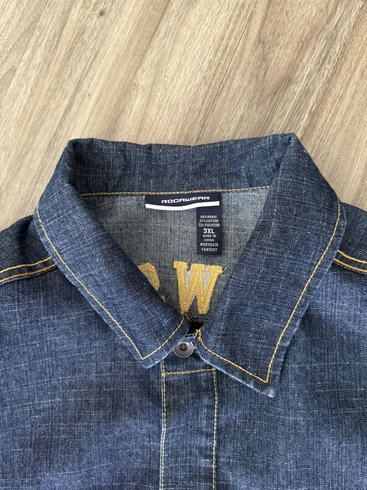 Rocawear Vintage Rocawear Blue Jean Jacket 3XL Size US XXL / EU 58 / 5 - 3 Thumbnail