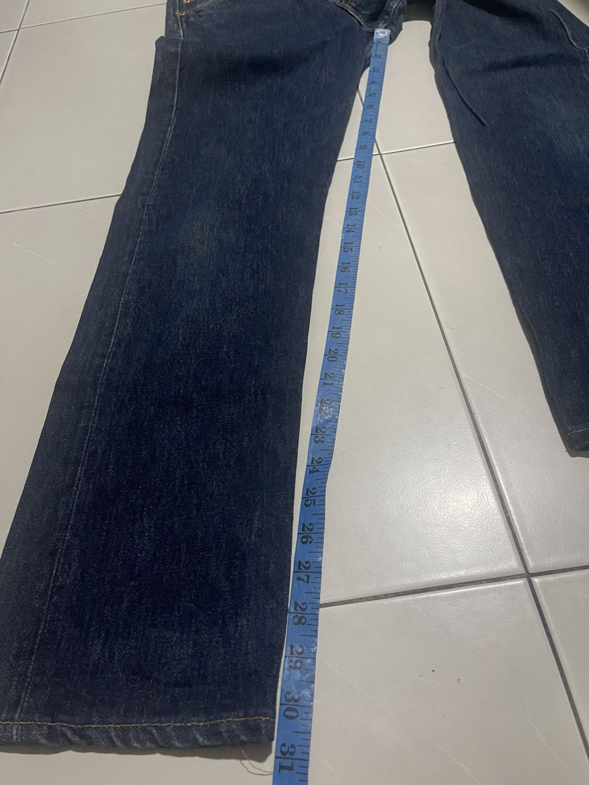 Jean Vintage 90s Levi's 501 Faded Blue Jeans Made in USA Size 28" / US 6 / IT 42 - 13 Thumbnail