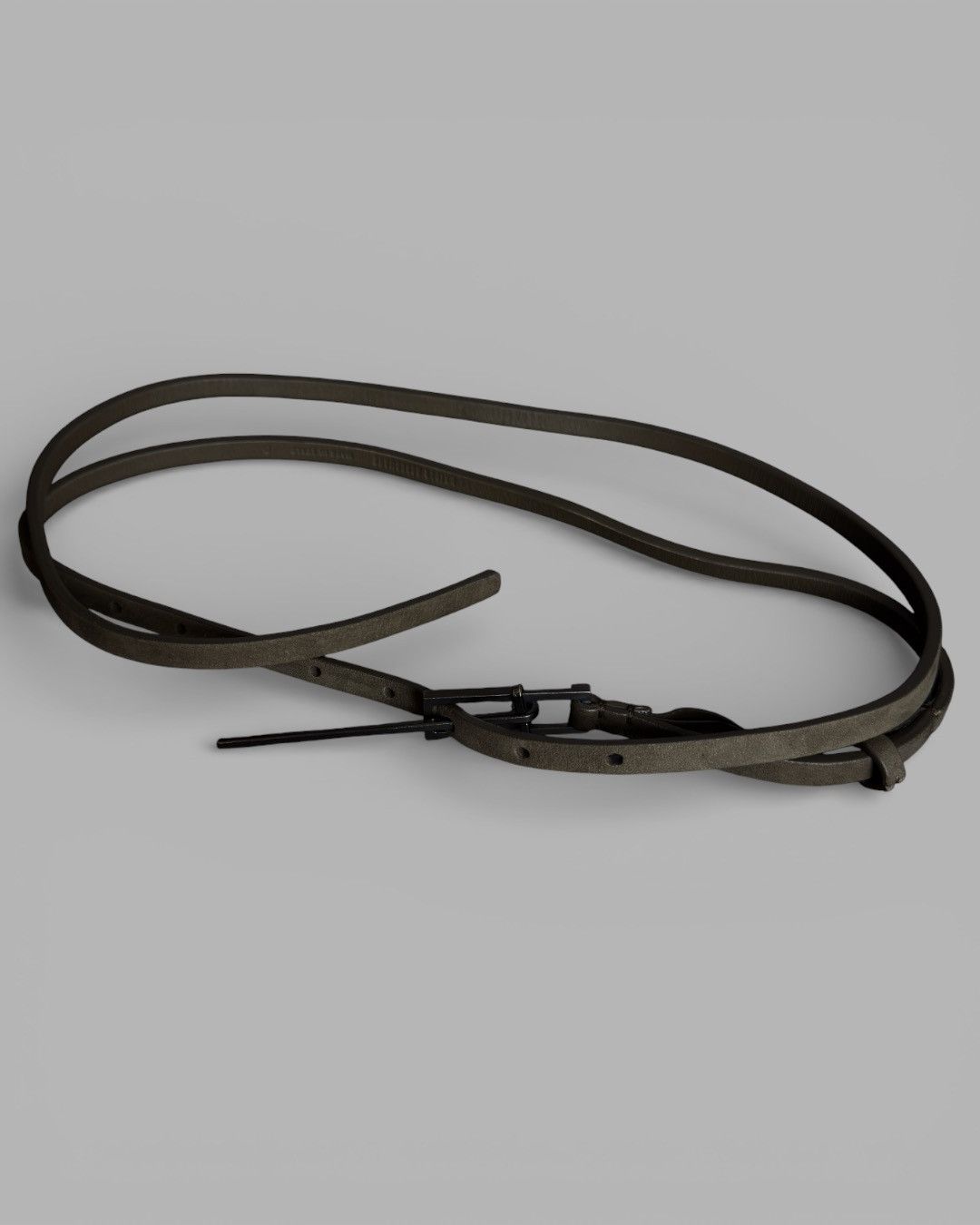 Haider Ackermann Haider Ackermann Double Wrap Thin Designer Leather Belt Size ONE SIZE - 14 Thumbnail