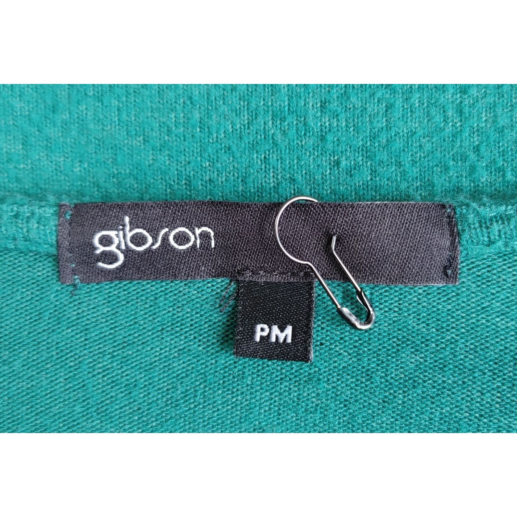 Other Gibson Womens Green 3/4 Sleeve Faux Front Tie Knot Size Peti Size M / US 6-8 / IT 42-44 - 3 Thumbnail