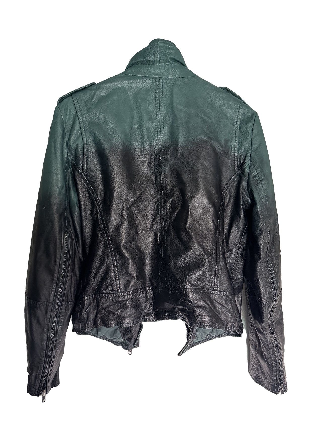 Other Dip Dye Hedi Slimane Style Muuba Leather Jacket Size US XS / EU 42 / 0 - 2 Thumbnail