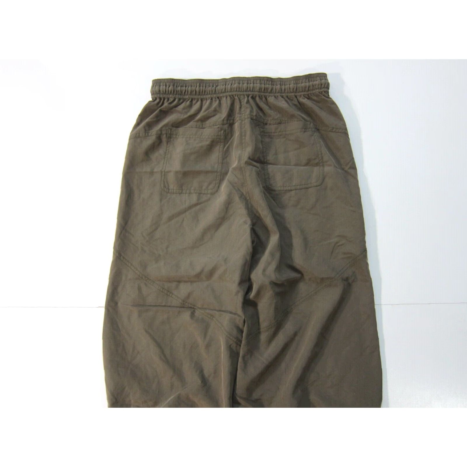 Anthropologie By Anthropologie Army Green Rayon High Rise Waist Wide Leg Jogger Pant Women XS Size 26" / US 2 / IT 38 - 6 Thumbnail