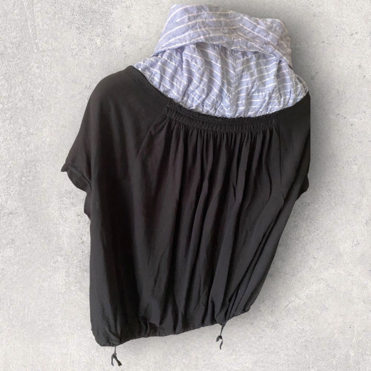 Yohji Yamamoto Y’s Scrunch Cut And Sew Shirt Size M / US 6-8 / IT 42-44 - 6 Thumbnail