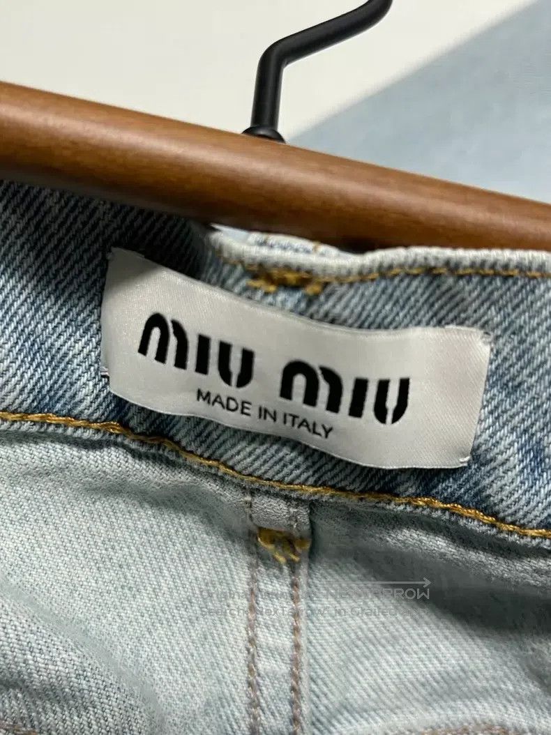 Miu Miu Miu Miu 29 Pocket patch logo jeans Size 29" - 6 Thumbnail