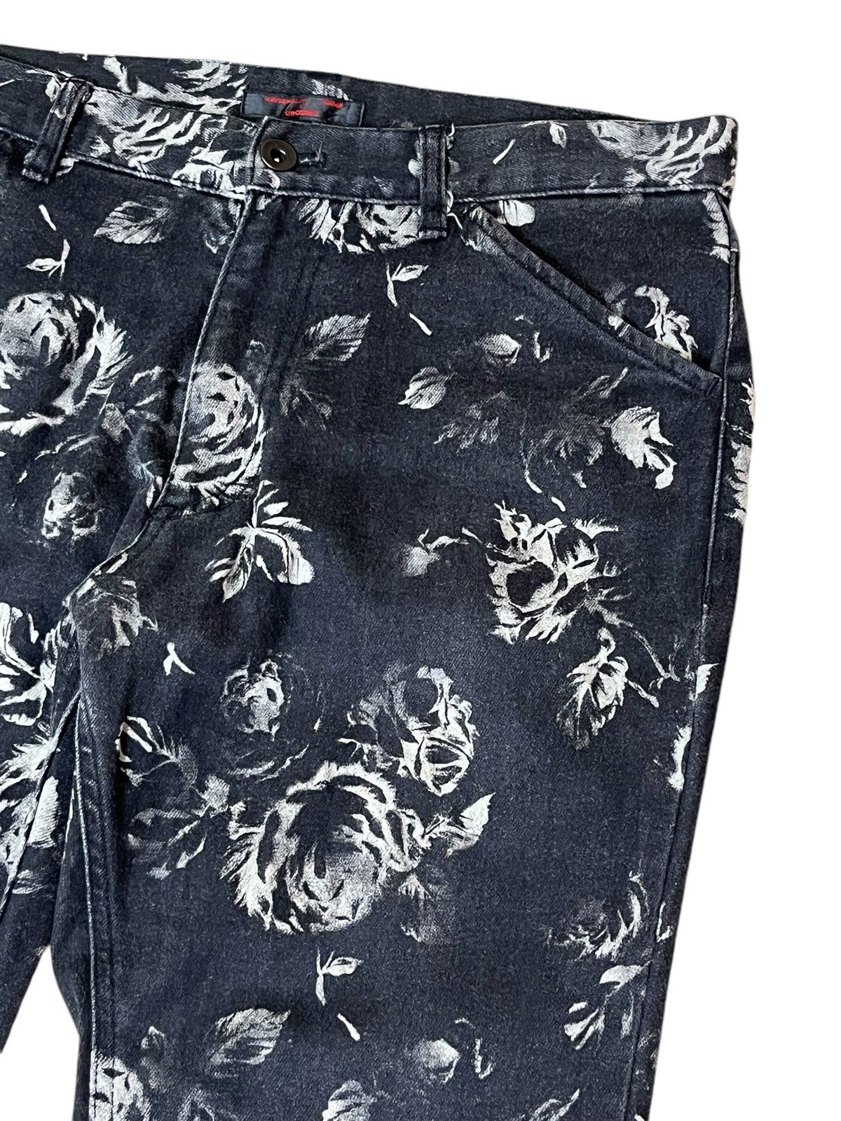 Japanese Brand VINTAGE NATIONALITY + NAME = GROSBEC FULLPRINT FLOWER JEANS Size US 32 / EU 48 - 4 Thumbnail