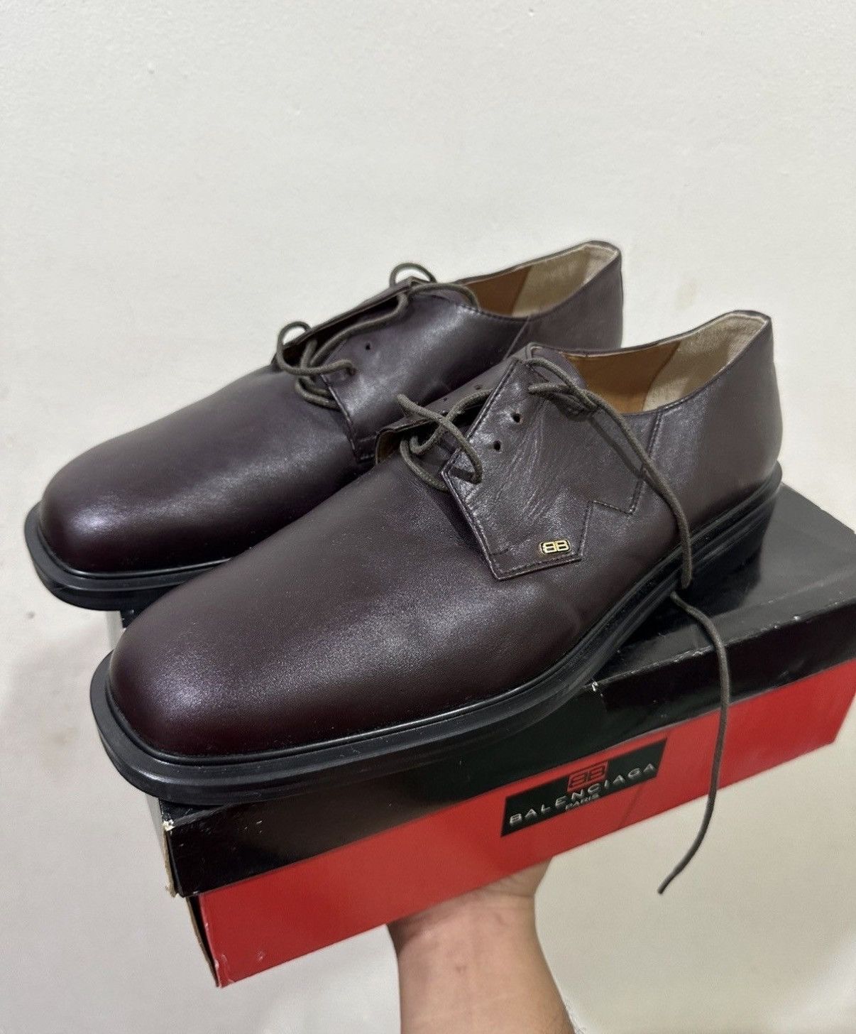 Balenciaga VTG NOS Balenciaga Casual Leather Shoes Size US 9 / EU 42 - 3 Thumbnail
