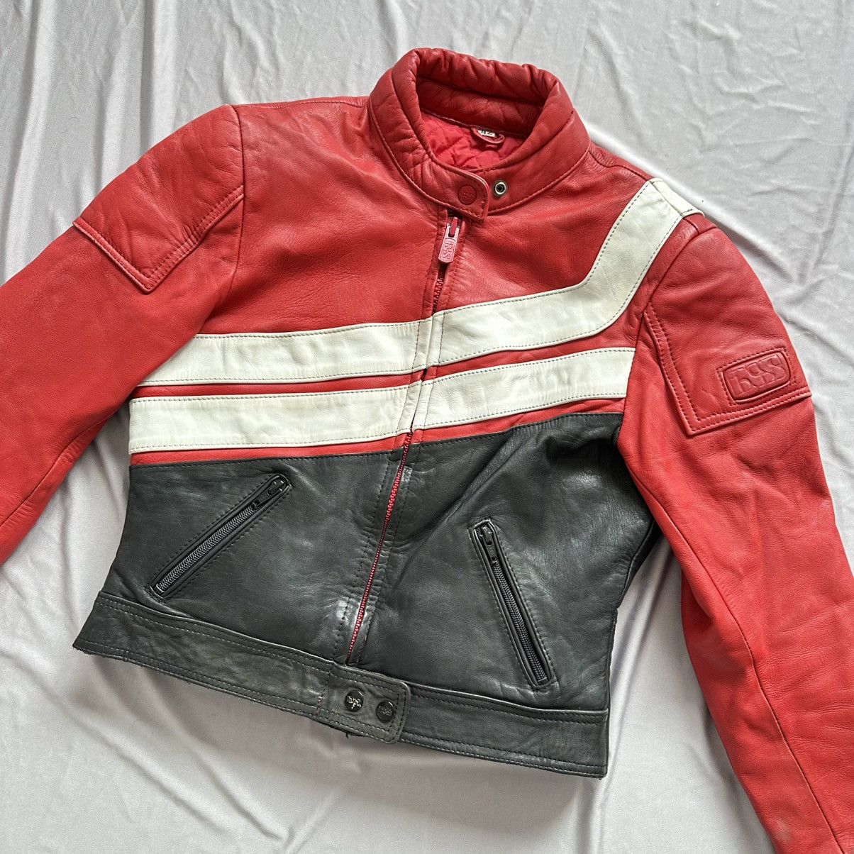 Vintage Vintage IXS Leather Motorcycle Jacket - Rare Model Size M / US 6-8 / IT 42-44 - 3 Thumbnail