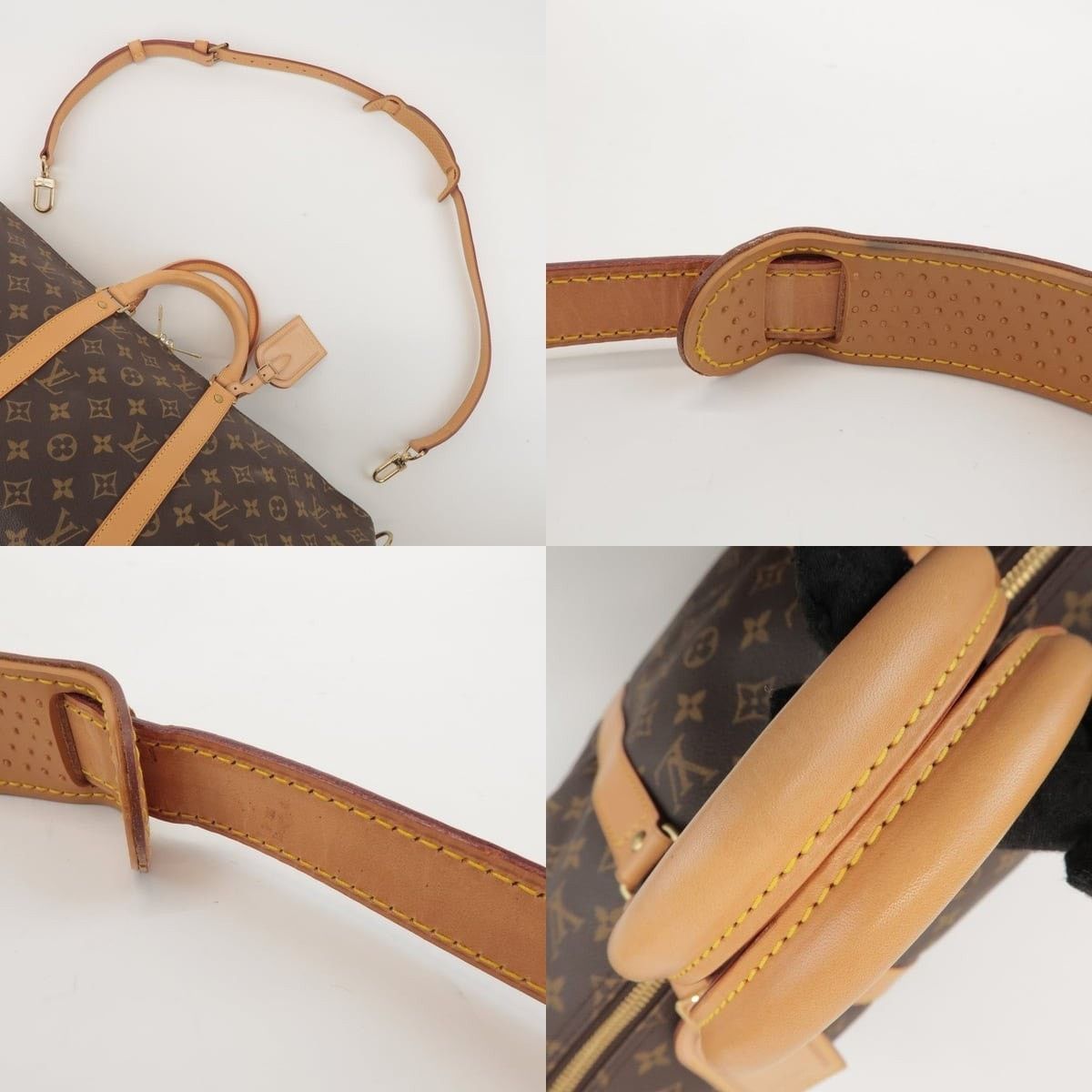 Louis Vuitton Louis Vuitton Monogram Keepall Bandouliere 50 Duffle Bag Size ONE SIZE - 4 Thumbnail