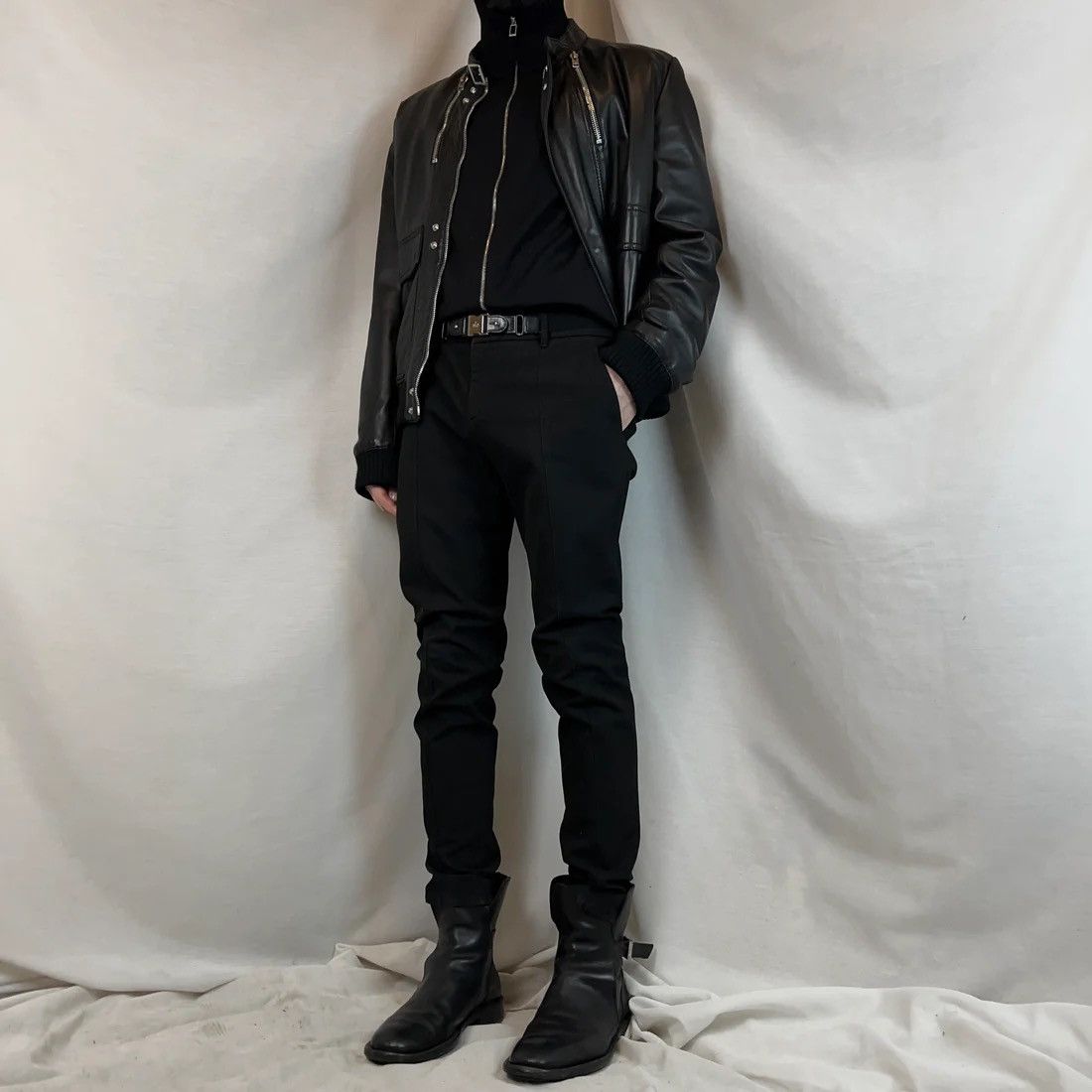 Gucci Gucci by Tom Ford Leather Harness Belt Pants - AW99 Size US 31 - 2 Thumbnail