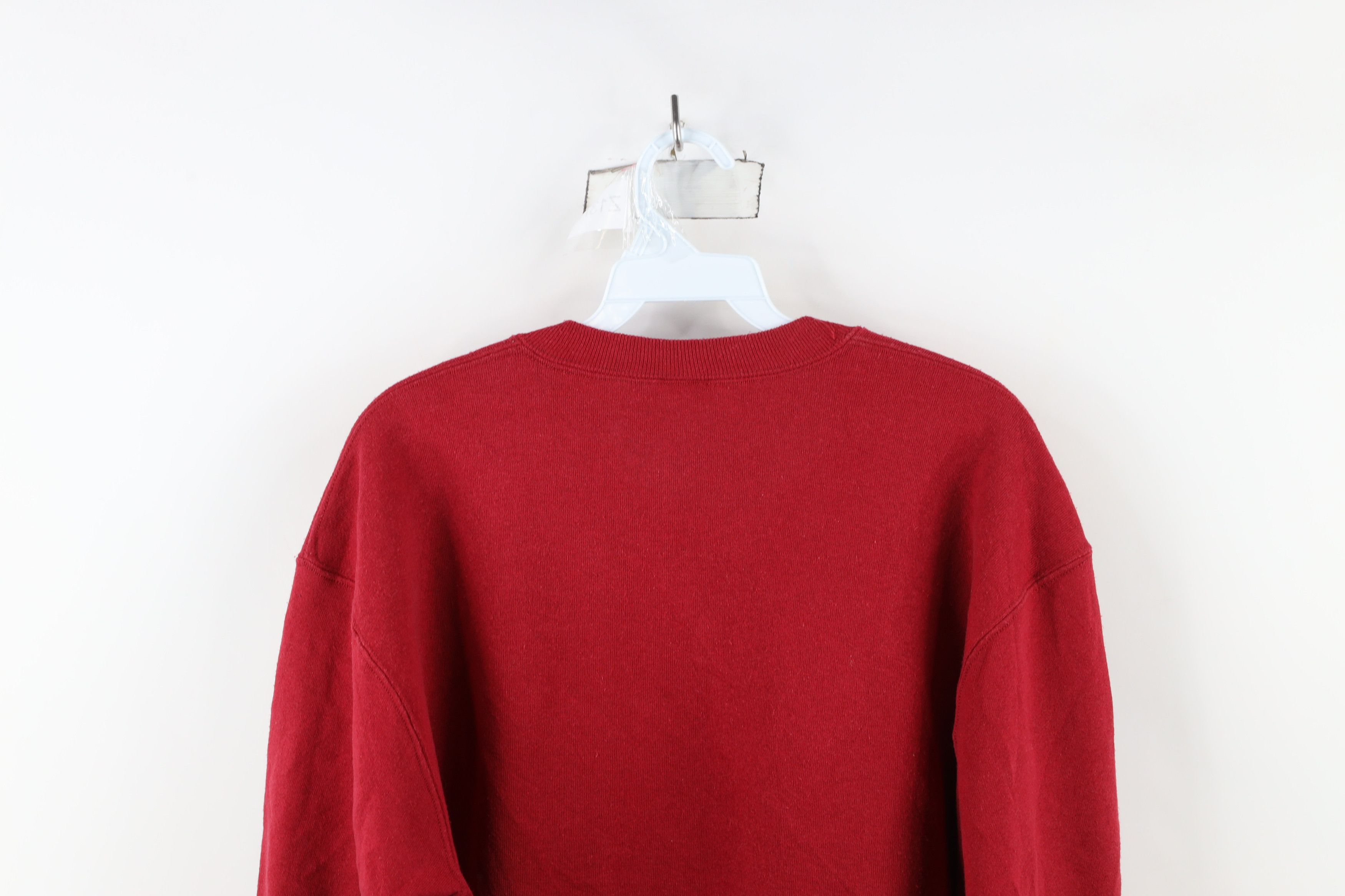 Russell Athletic × Vintage Vintage 90s Russell Athletic Crewneck Sweatshirt Red USA Size US L / EU 52-54 / 3 - 11 Thumbnail