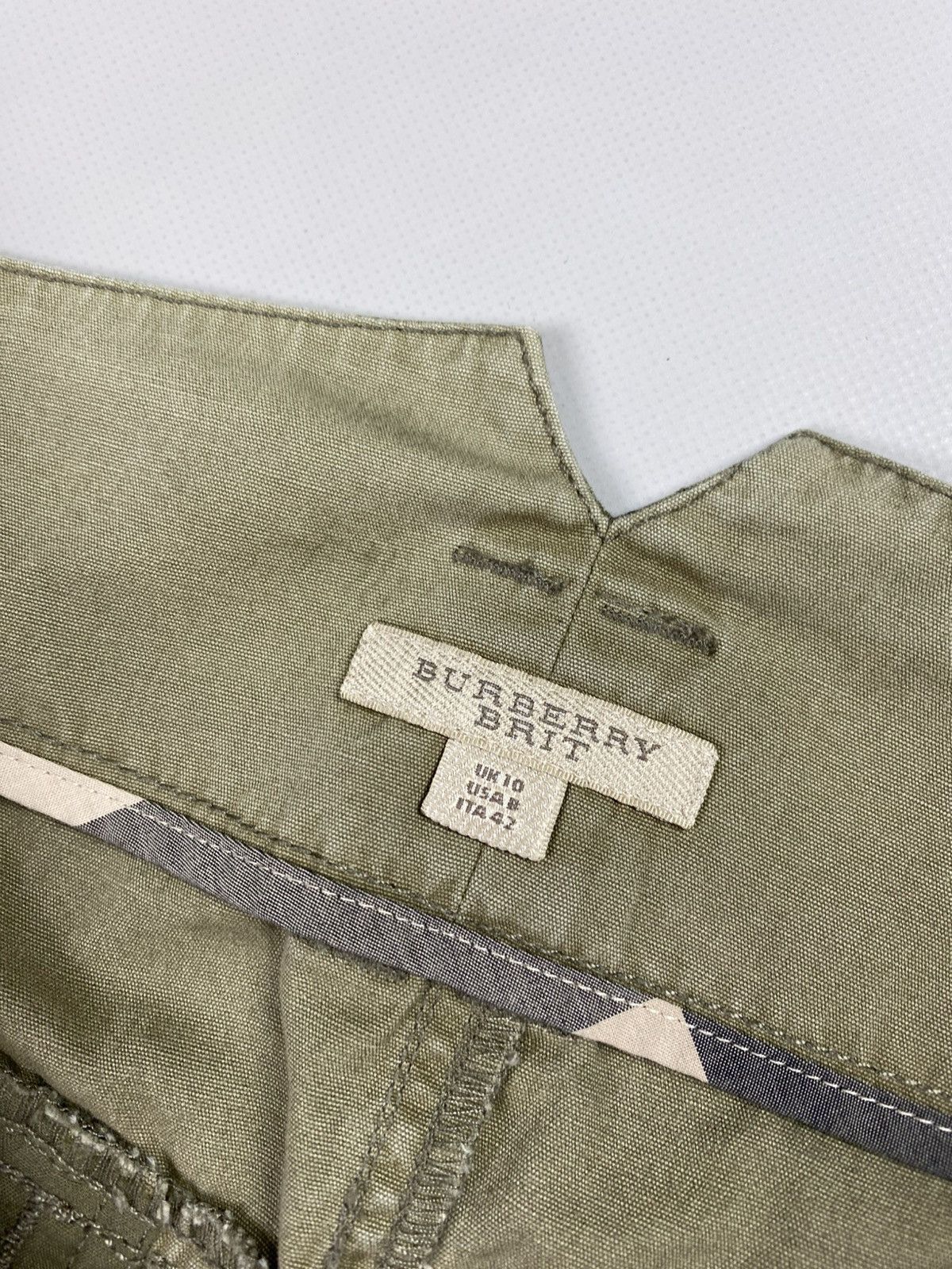 Burberry Burberry Brit ladies pencil mini skirt Y2K military Size 30" / US 8 / IT 44 - 12 Thumbnail