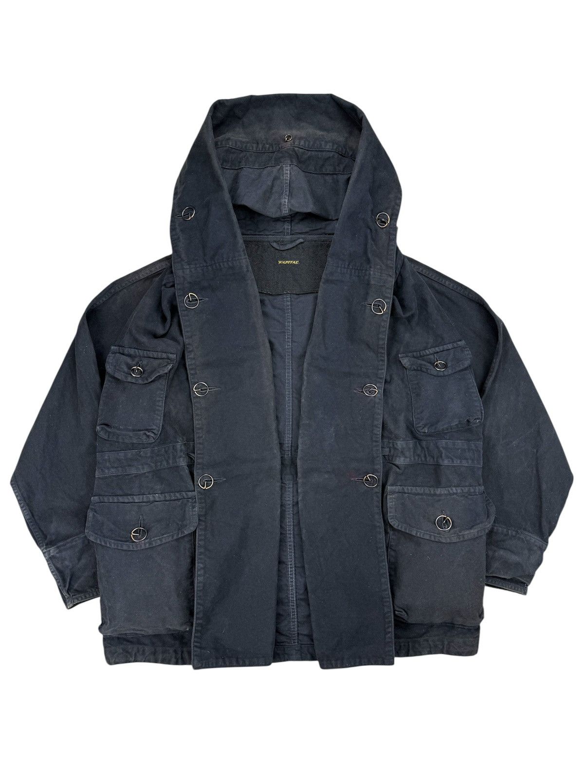 Kapital Ring Coat Black | Grailed