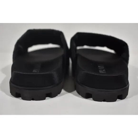 Prada o1B3y1r0526 Sequin Slide Sandals in Black Size US 8 / IT 38 - 6 Thumbnail