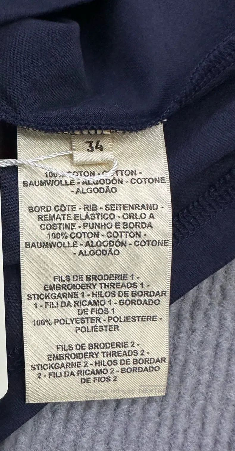 Hermes Hermes Navy Blue Pocket Embroidered Short Sleeve T-Shirt T Size XXS / US 00 / IT 34 - 4 Thumbnail