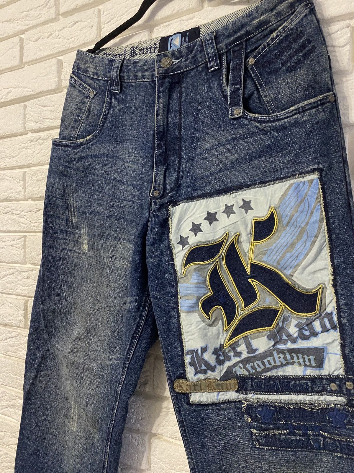 Vintage Karl Kani Brooklyn Baggy Fit Pants Vintage Size US 32 / EU 48 - 3 Thumbnail