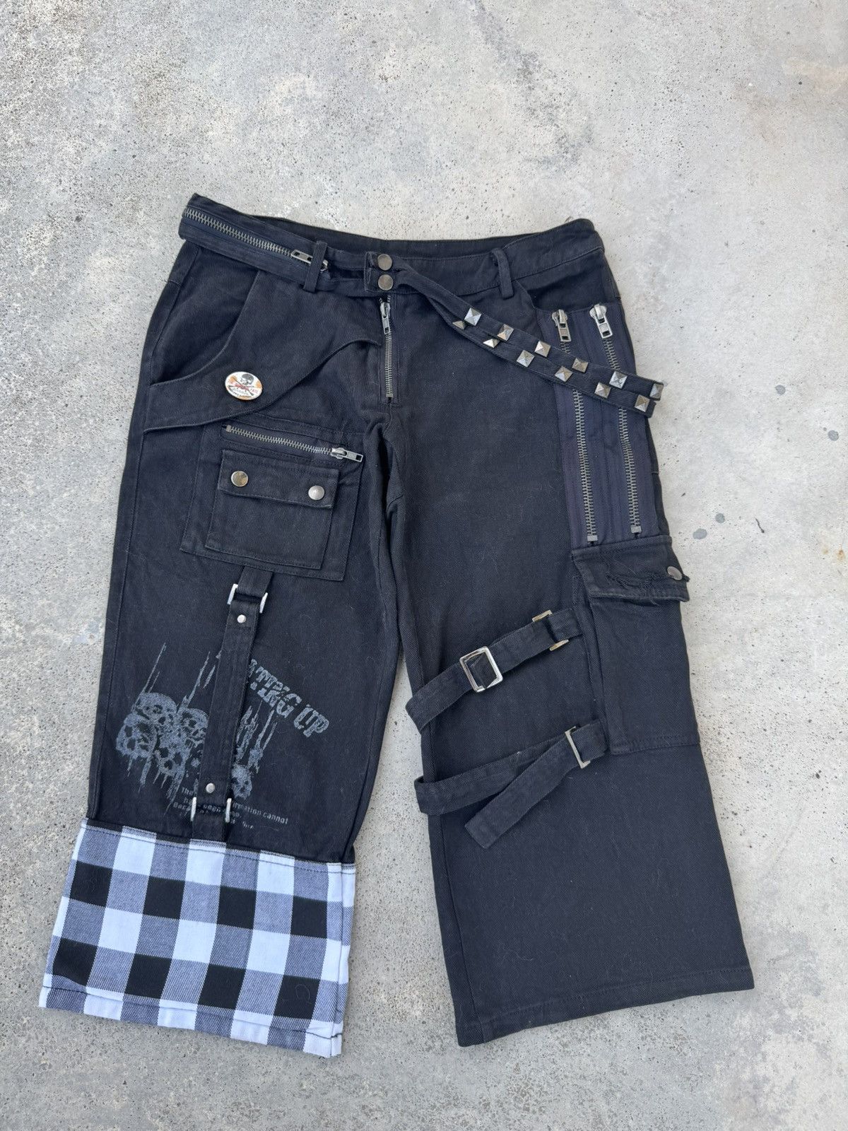 Sex Pot ReVeNGe 2000s Punk Sex Pot Revenge Bondage Pants 3/4 Pants Size US 32 / EU 48 - 6 Thumbnail