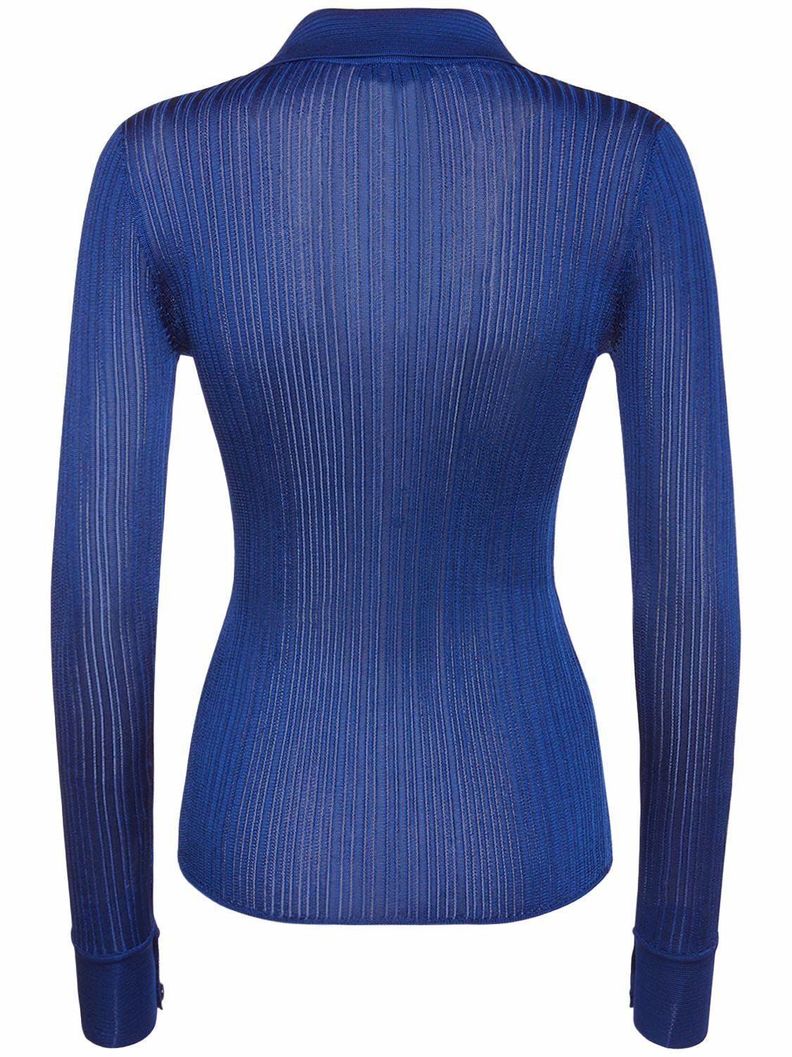Tom Ford o1y0226 Solid Color Shirt in Blue Size XS / US 0-2 / IT 36-38 - 2 Thumbnail