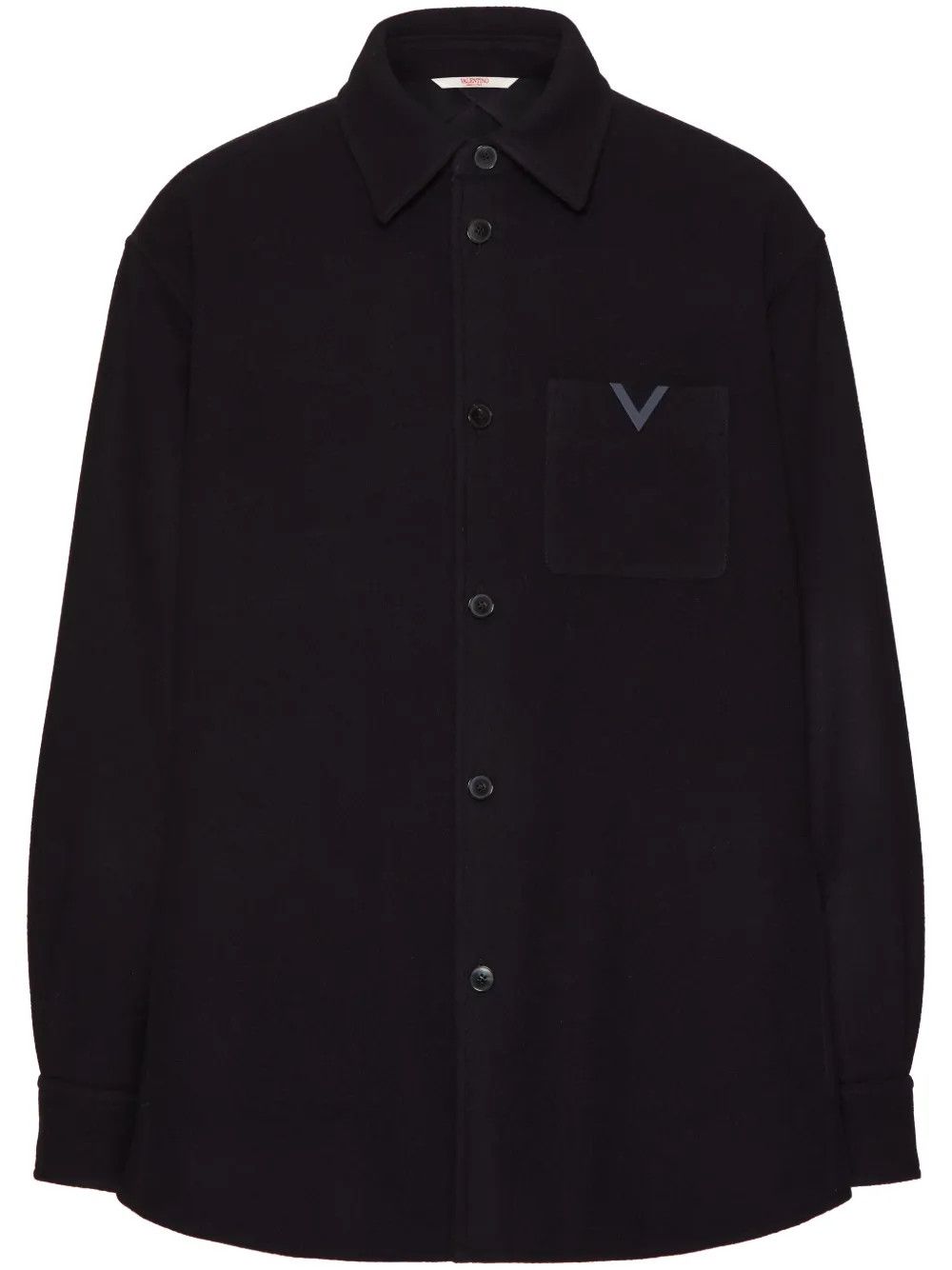 Valentino o1y0525 Logo Oversize Shirt in Black Size US L / EU 52-54 / 3 - 1 Thumbnail