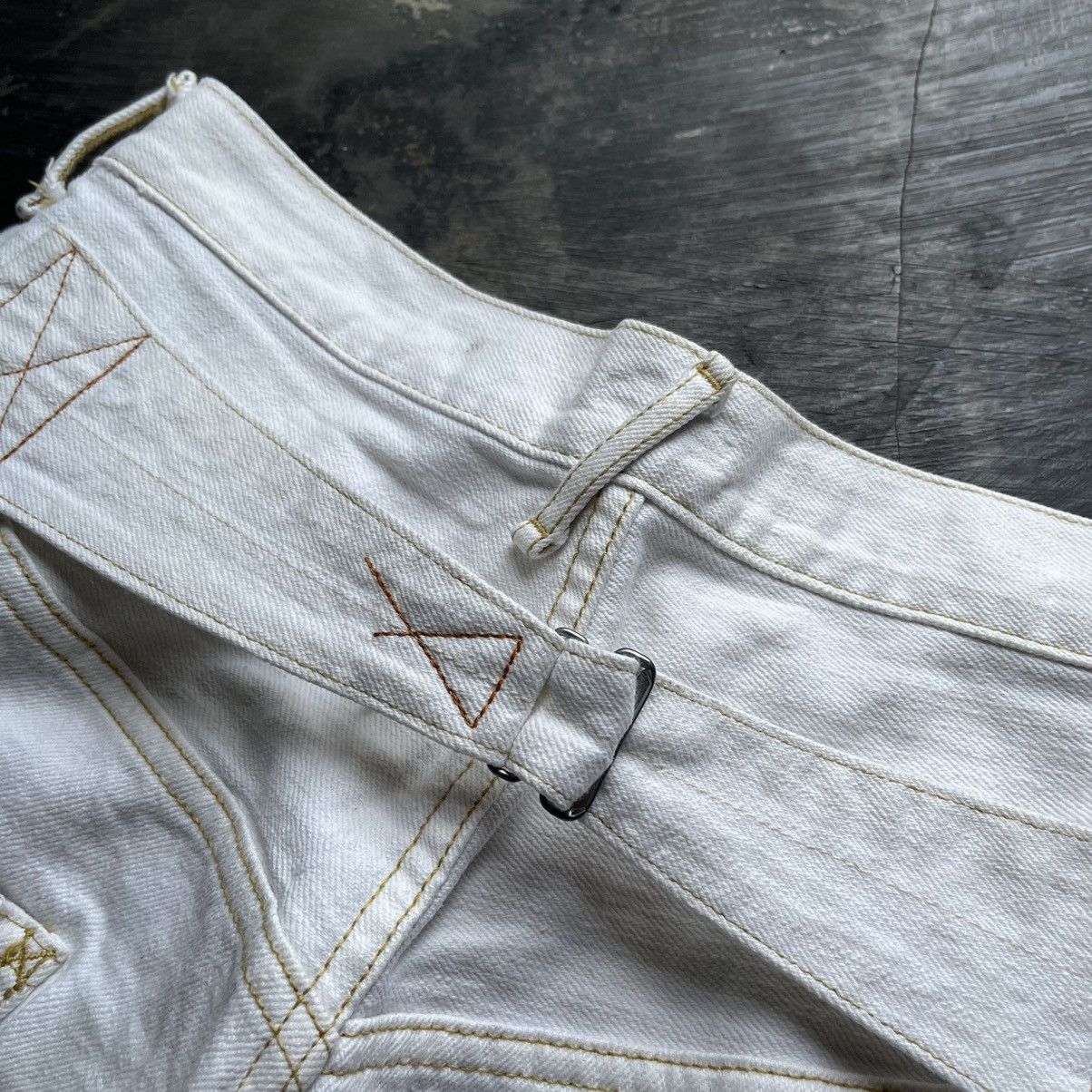 Japanese Brand × Kapital × Vintage Kapital inc buckle back white denim Size US 29 - 4 Thumbnail