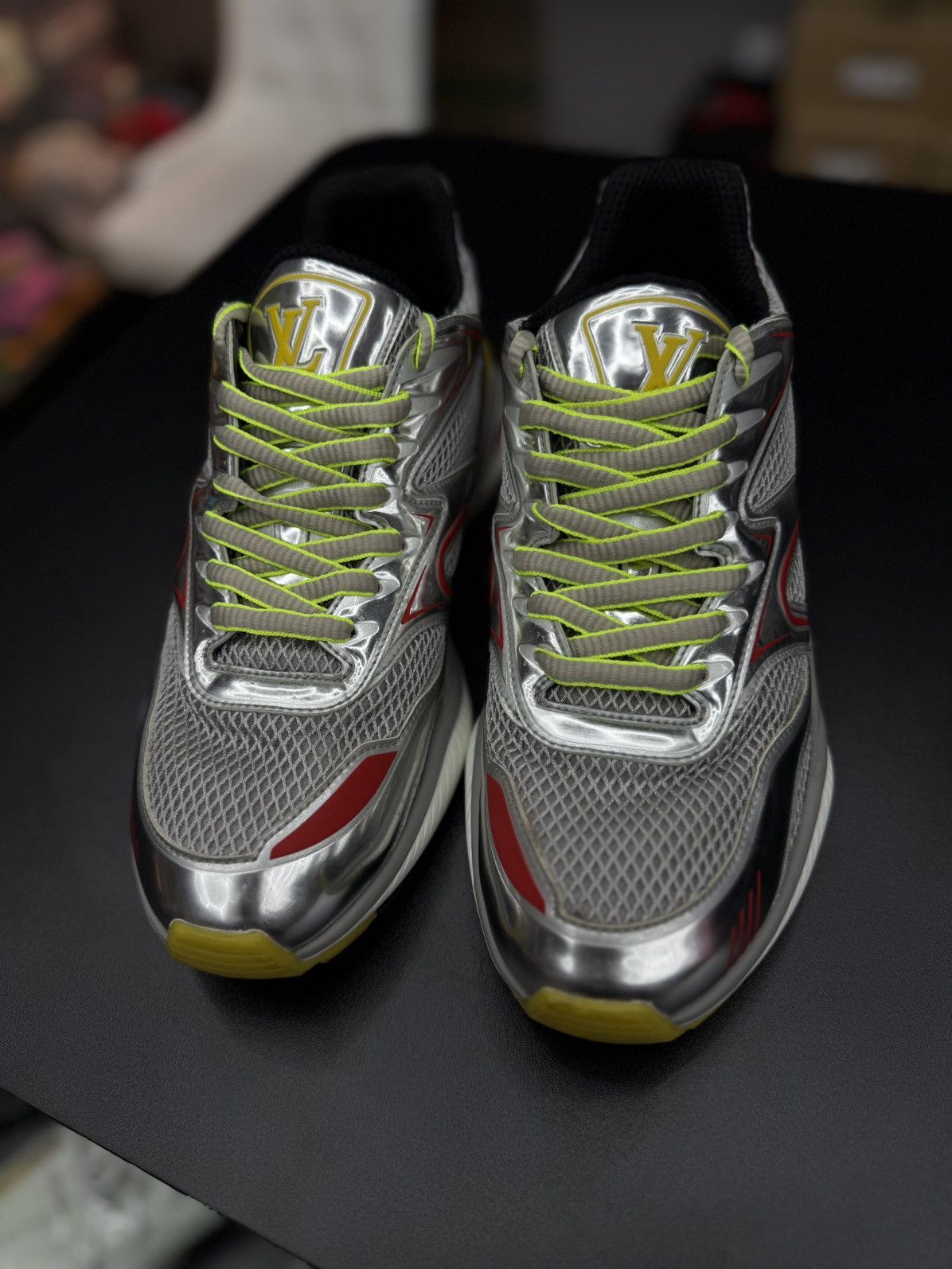 Louis Vuitton Louis Vuitton Trail Sneaker Silver Size 7.5LV/8.5US Size US 8.5 / EU 41-42 - 6 Thumbnail