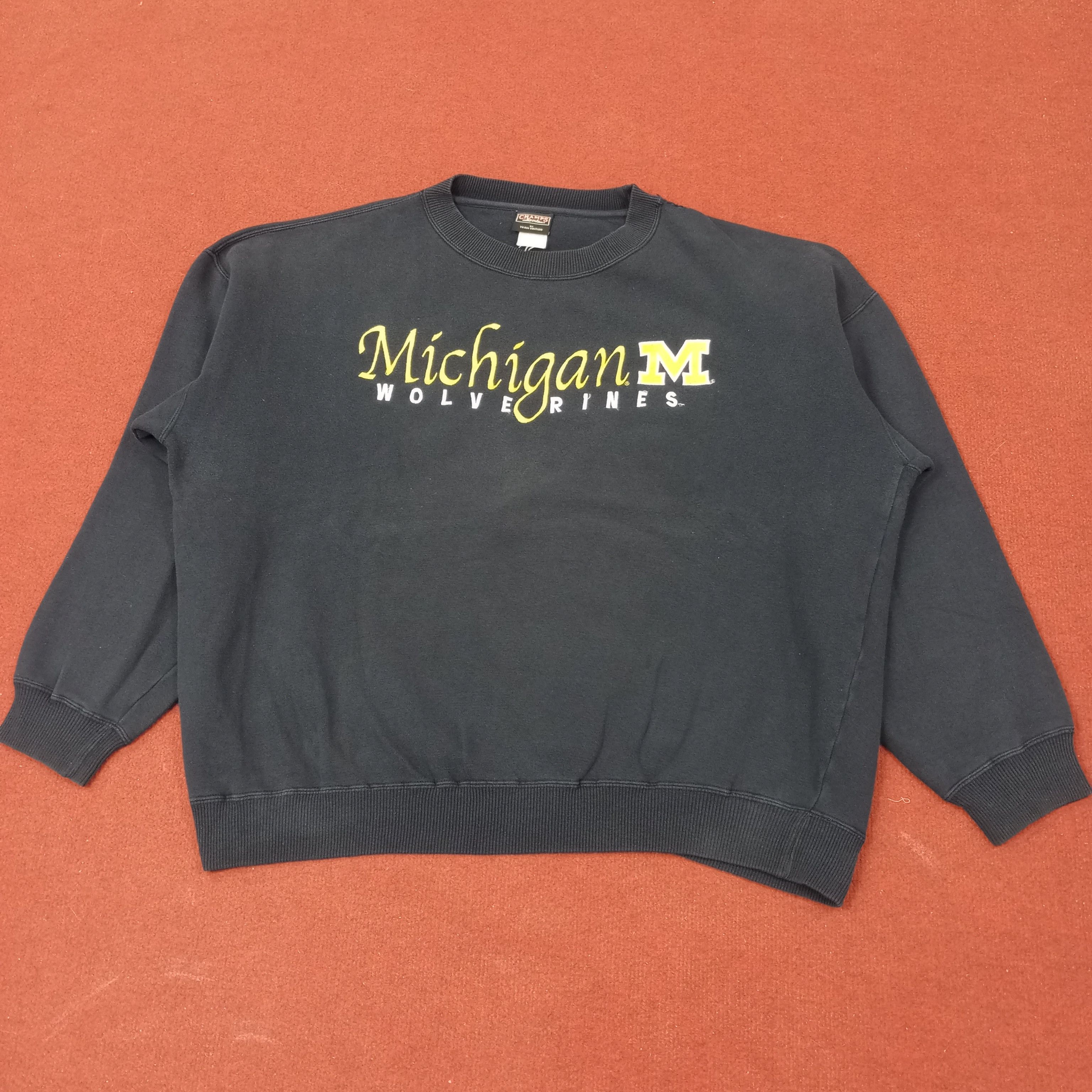 Vintage Michigan Wolverines NFL Football Team Sweatshirt c253n9 Size US XXL / EU 58 / 5 - 1 Thumbnail