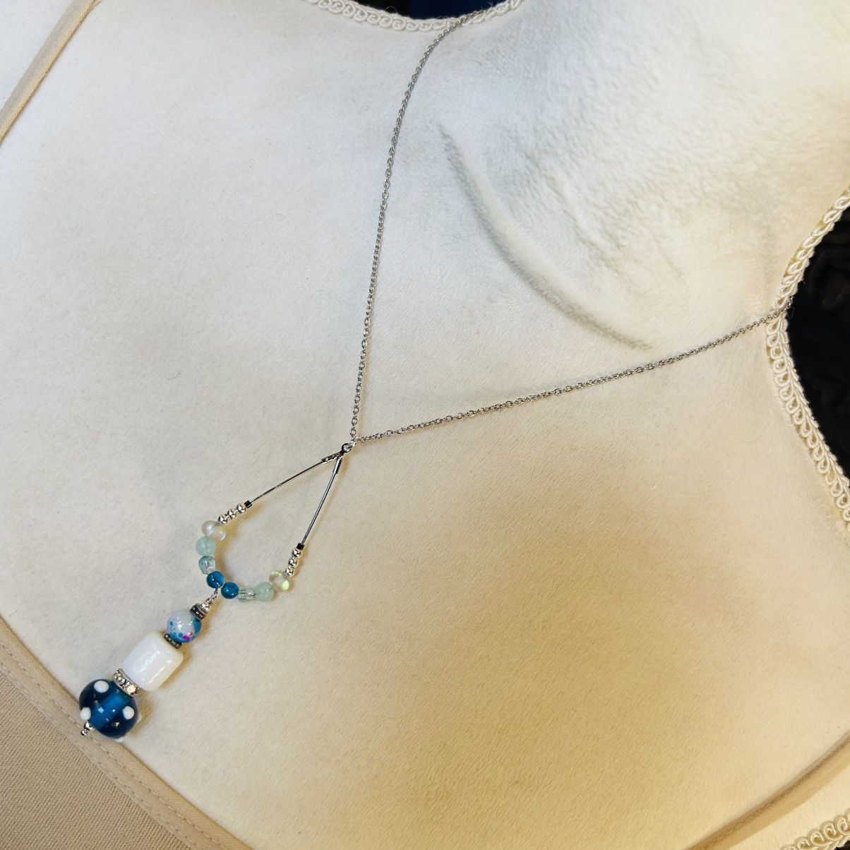 Handmade Handcrafted vintage bead changeable charm pendant necklace Size ONE SIZE - 2 Thumbnail