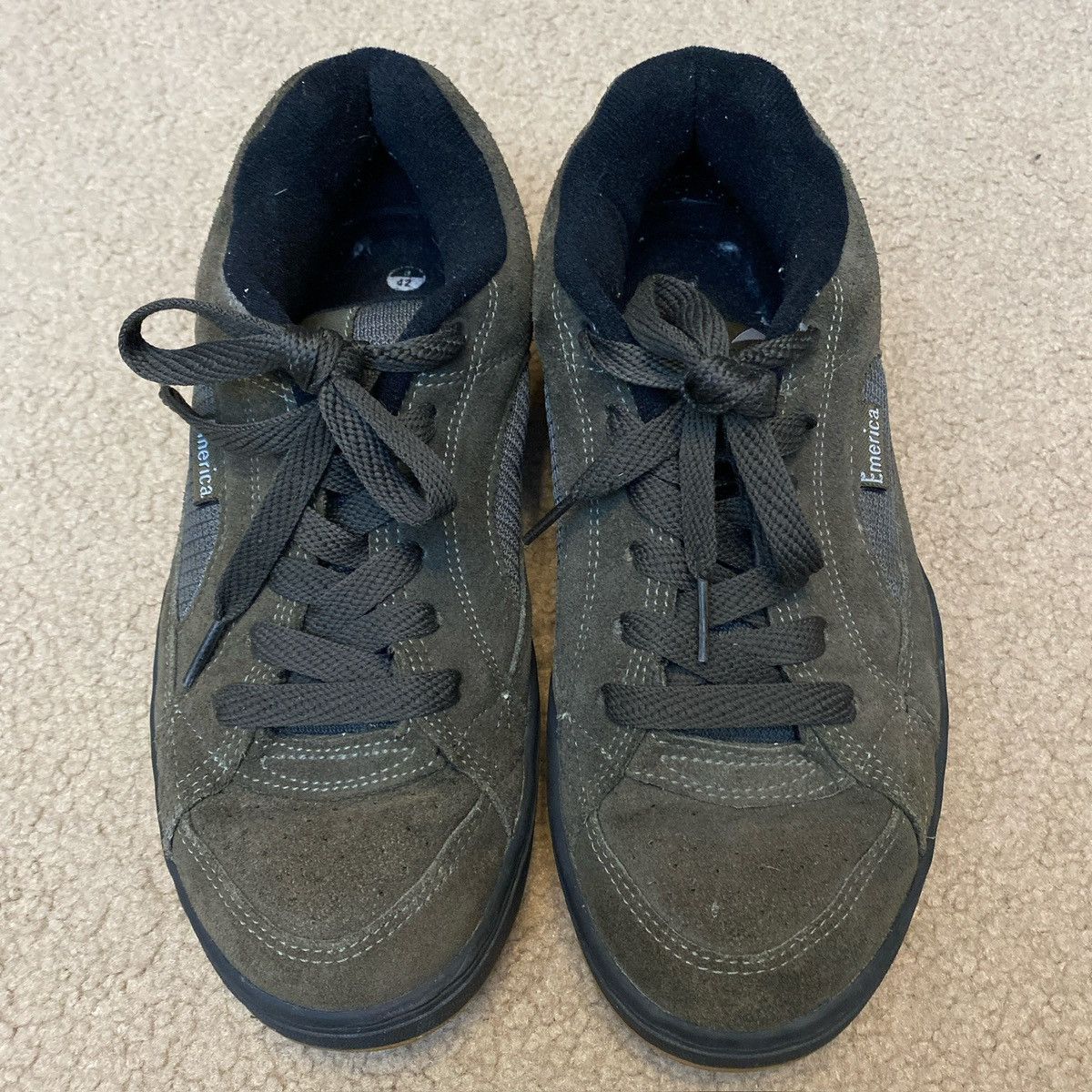 Emerica × Vintage Vintage 1990’s Emerica Chunky Olive Green Skate Shoes Size US 9.5 / EU 42-43 - 2 Thumbnail