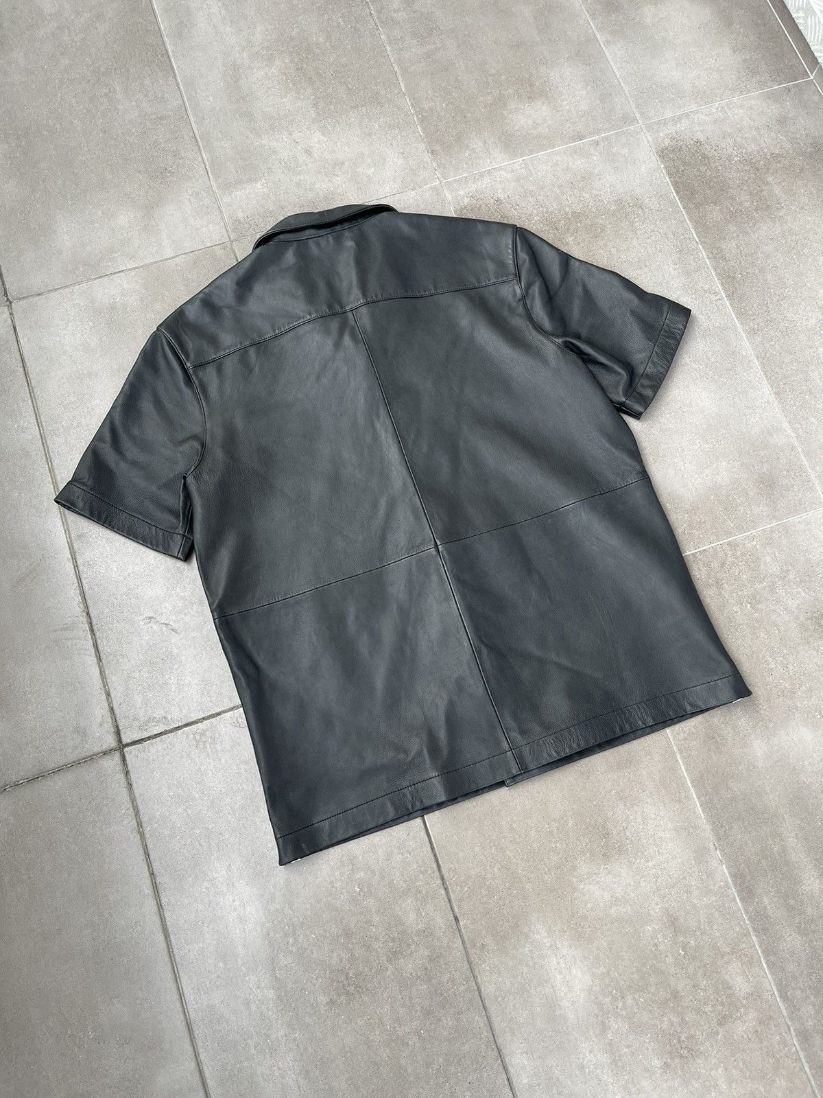 Han Kjobenhavn !DS! FW22 Han Kjobenhavn Black Leather Summer Shirt Size US M / EU 48-50 / 2 - 19 Thumbnail