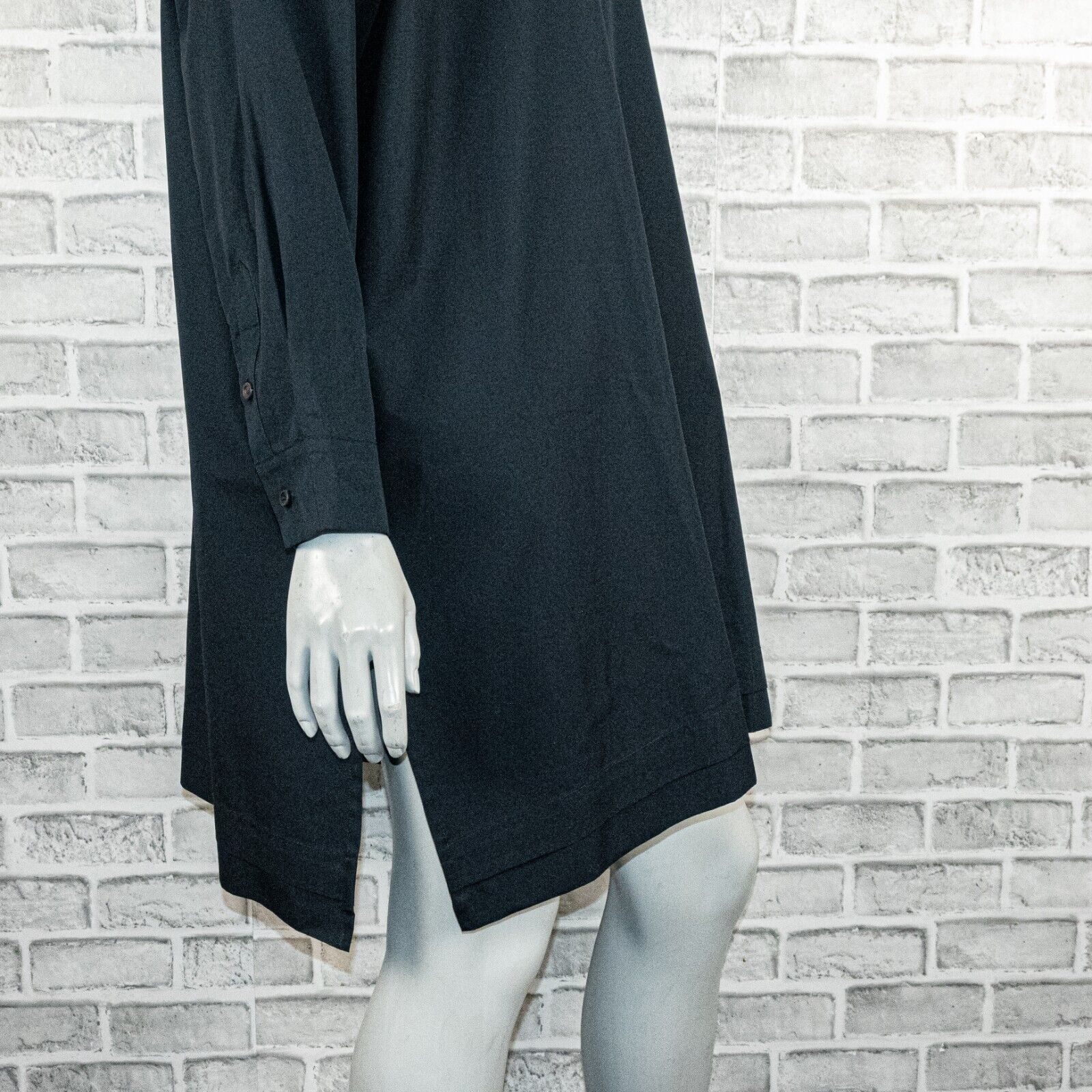 eskandar New Eskandar Wide A-Line Shirt w/ collar & Pleat long Black Size L / US 10 / IT 46 - 11 Thumbnail