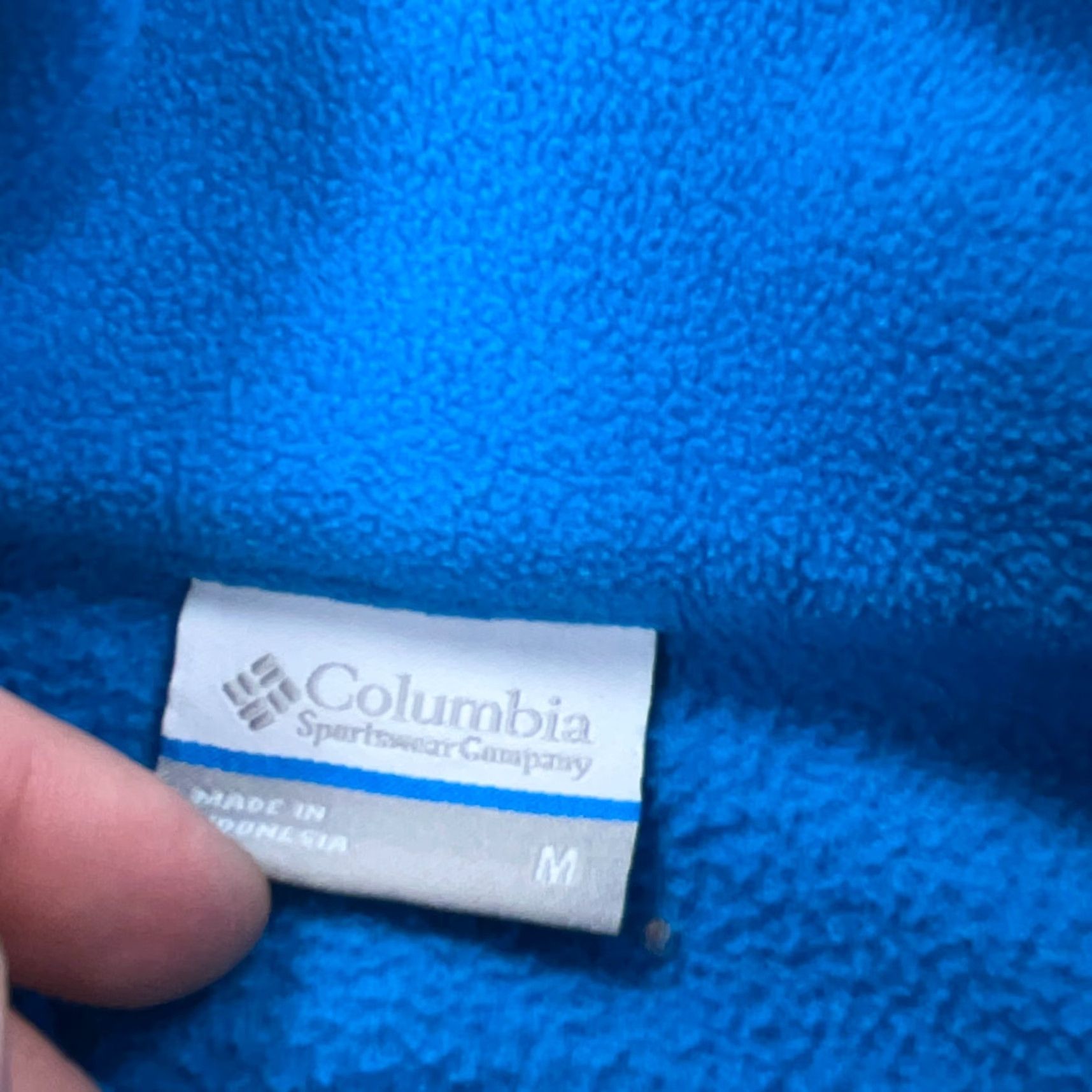 Layer 8 Columbia Jacket Women Medium Blue Fleece Sweater Coat Outdoors Hiking A9 Size M / US 6-8 / IT 42-44 - 3 Thumbnail