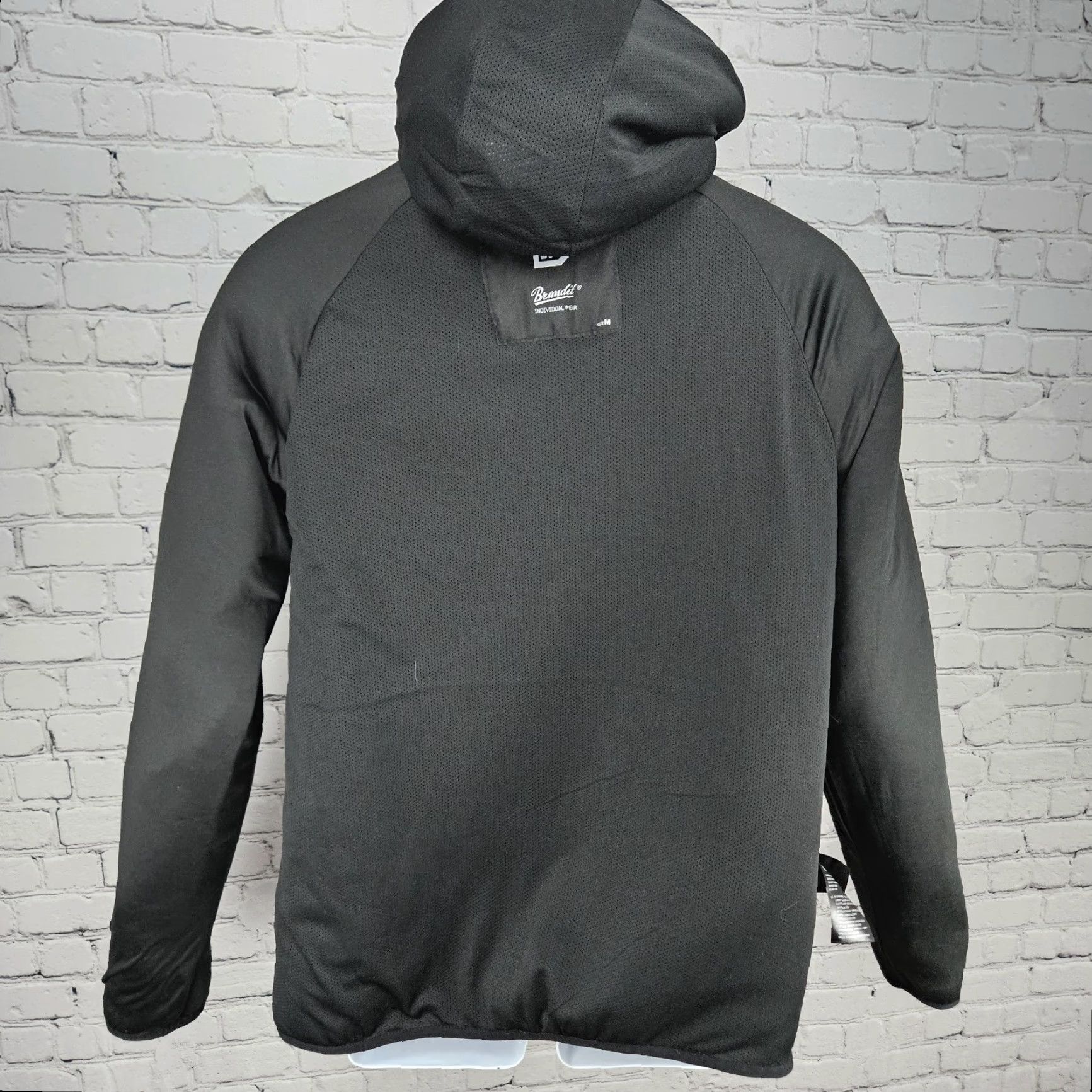 Vintage Brandit Black Hooded Fleece Full Zip Jacket M Men Jacket Hooded Zip Pockets Casual Outdoor 90s? Size US M / EU 48-50 / 2 - 6 Thumbnail